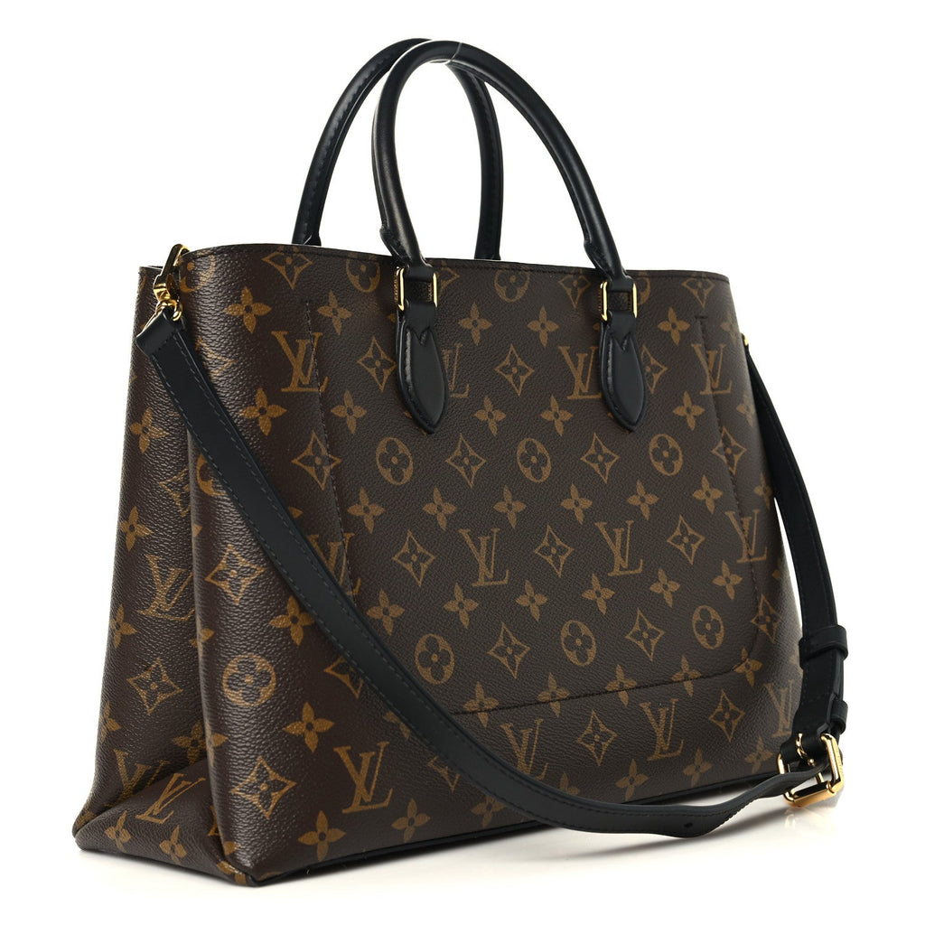Louis Vuitton Monogram Flower Tote Black