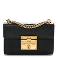 Gucci Guccissima Small Padlock Shoulder Bag Black