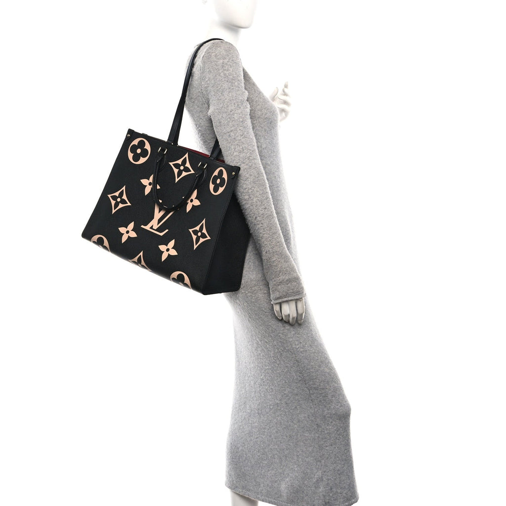 Louis Vuitton Empreinte Monogram Giant Onthego GM Black Beige