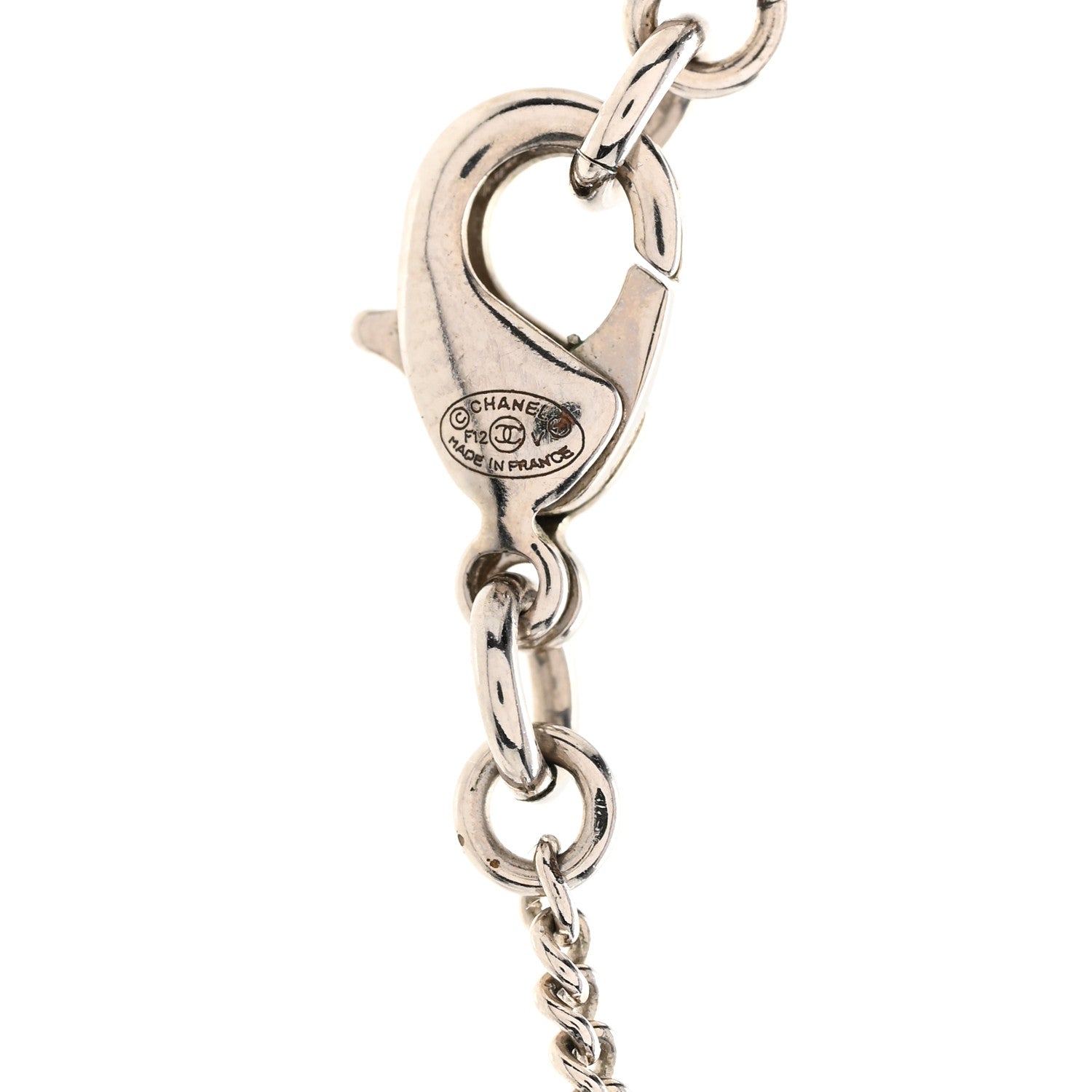 Crystal Timeless CC Necklace Silver