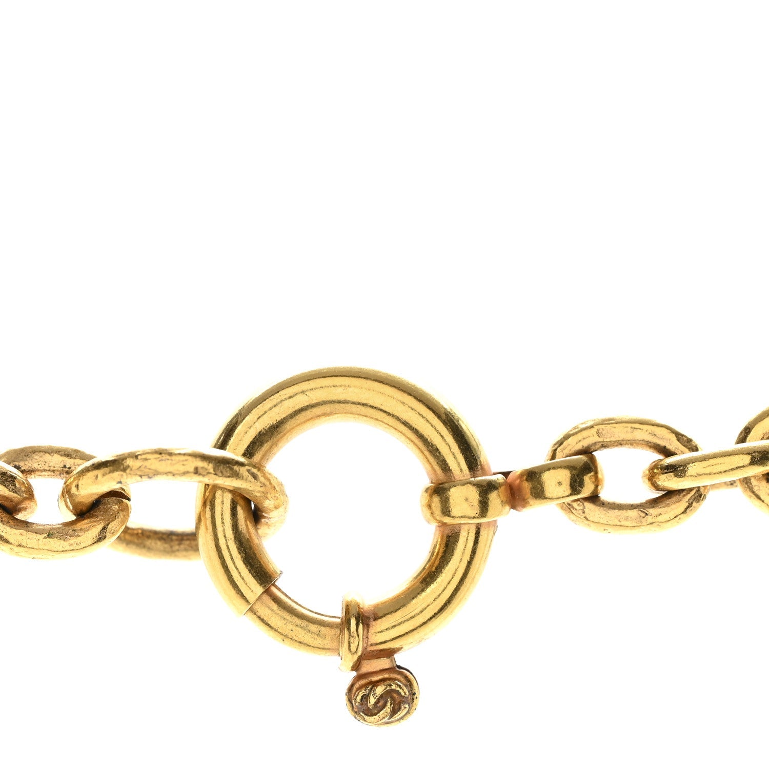 Metal CC Cross Long Pendant Necklace Gold