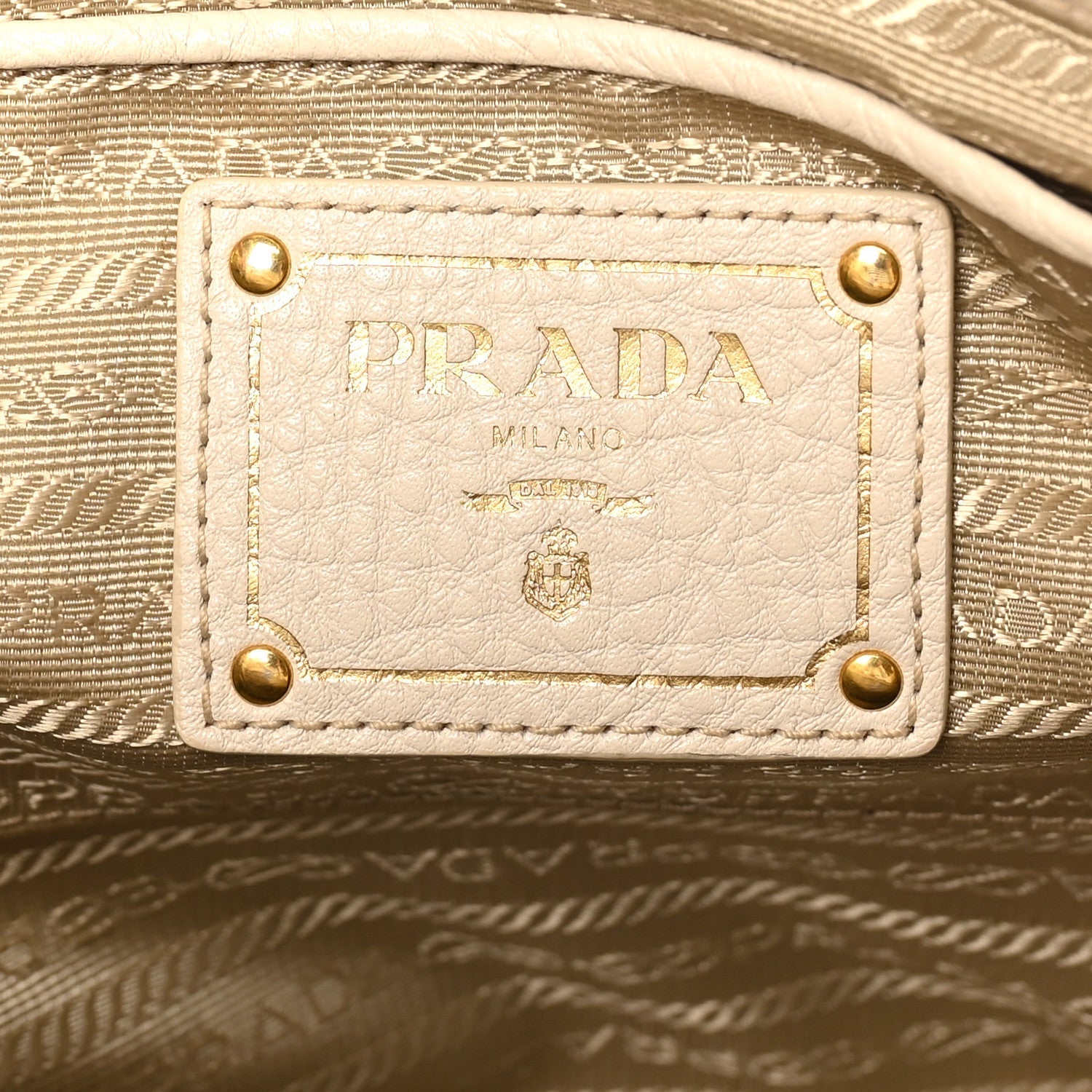 Prada Vitello Daino Top Handle Tote Talco