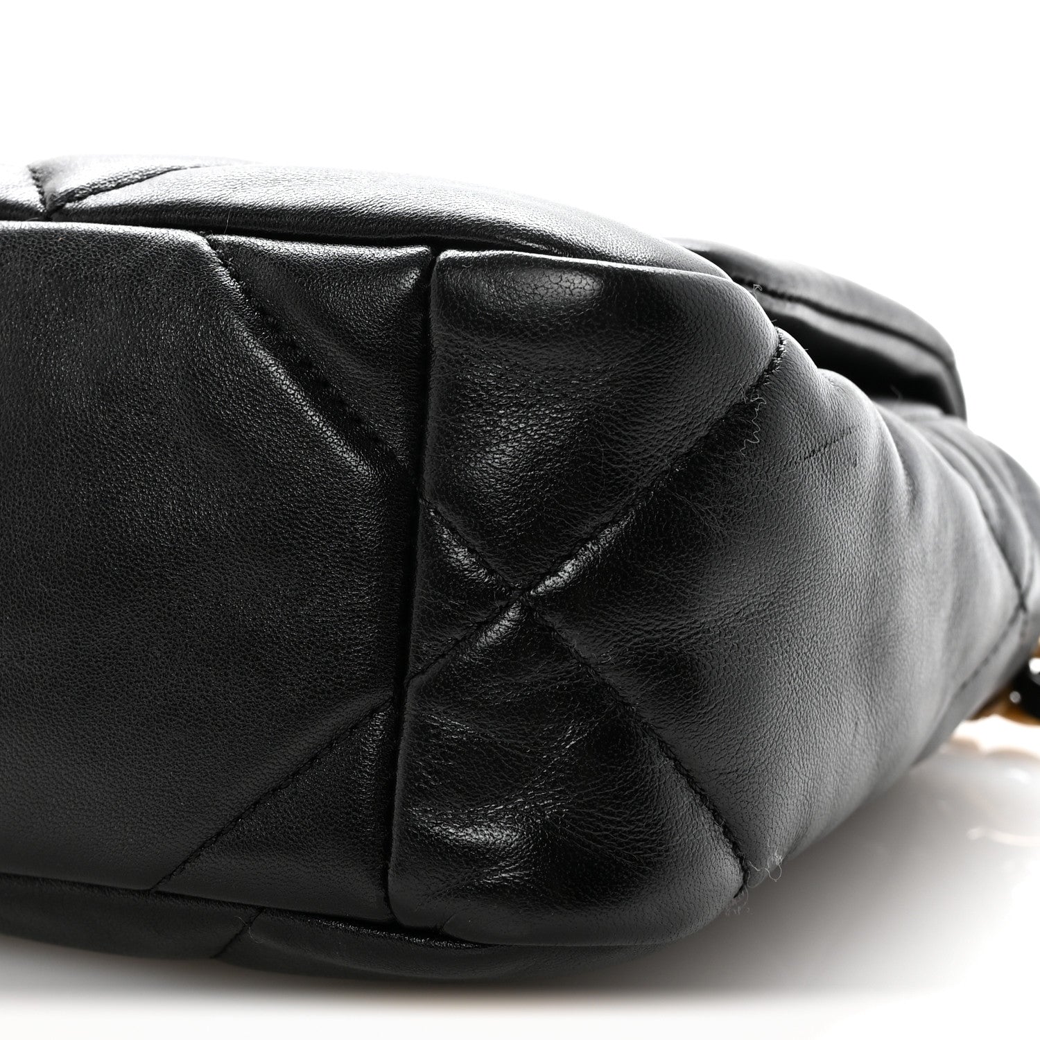 Chanel Goatskin Quilted Medium Chanel 19 Flap Black