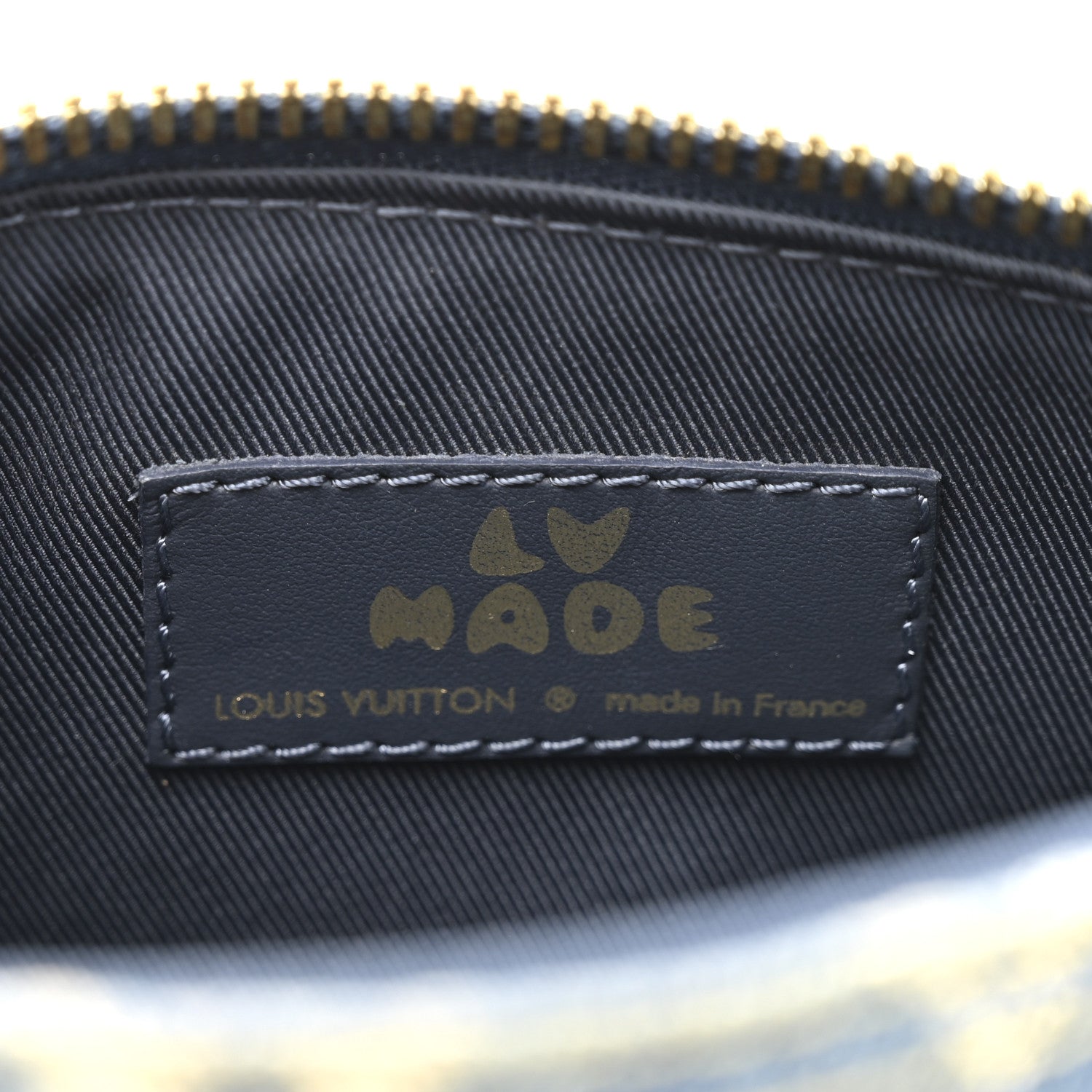 Louis Vuitton X NIGO Taurillon Monogram Denim Drip Keepall XS Blue