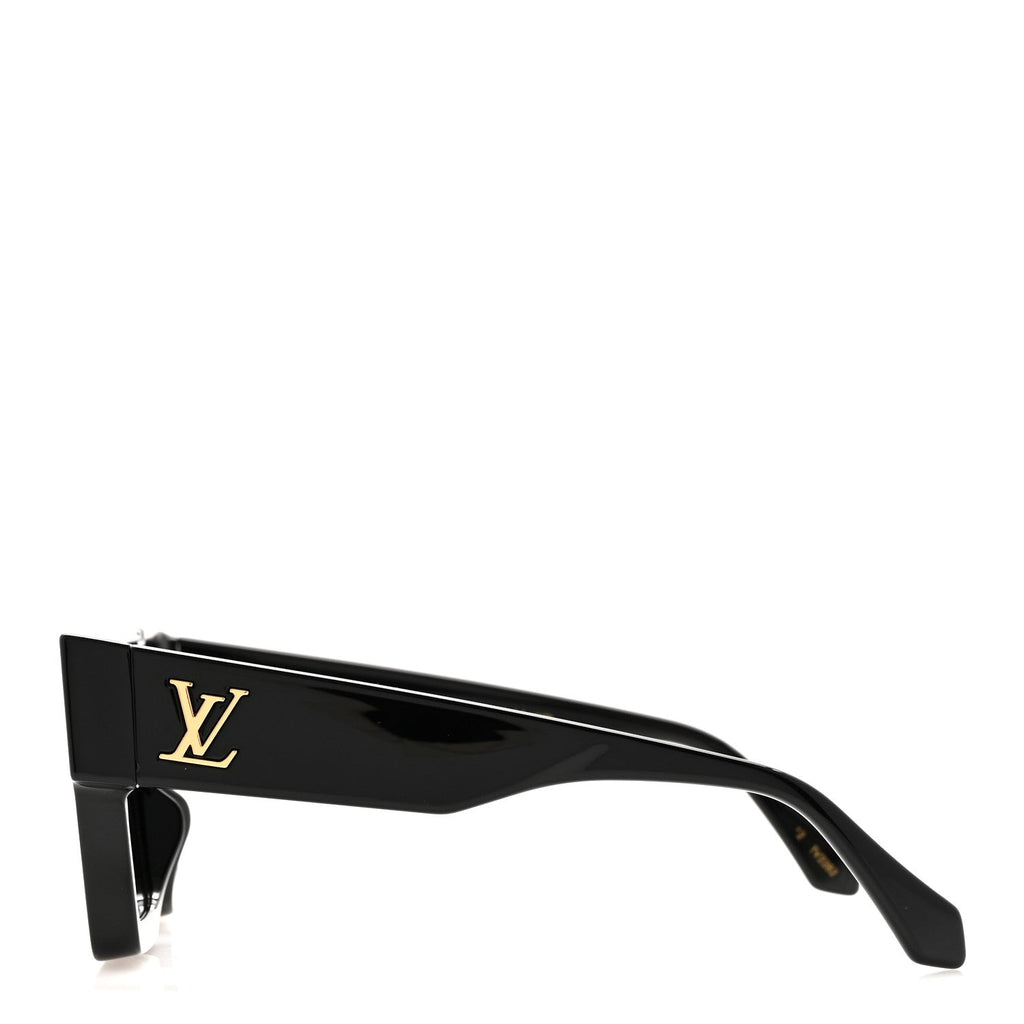 Louis Vuitton Acetate Swarovski Crystal Cyclone Sunglasses Z1578W Black