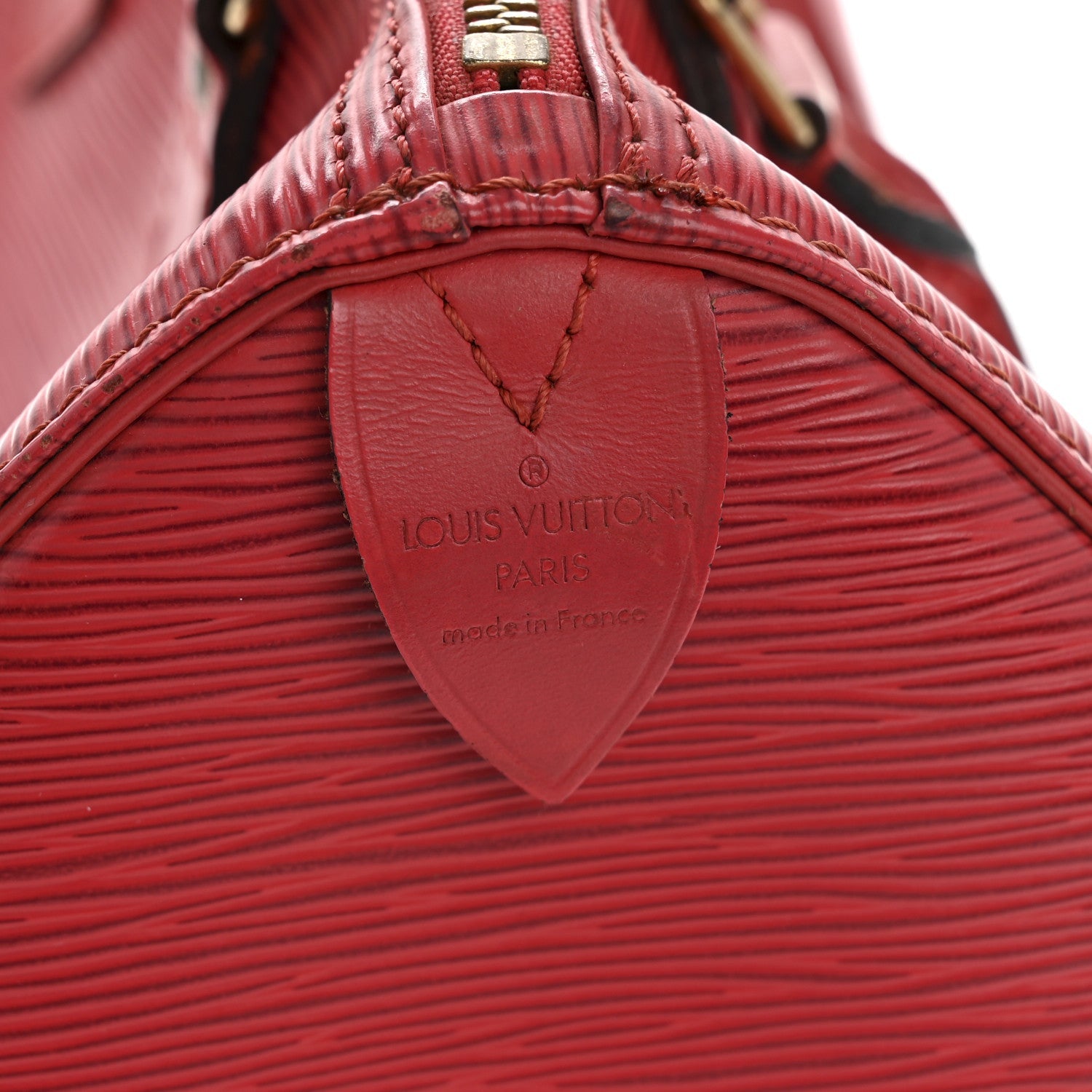 Louis Vuitton Epi Speedy 25 Castillan Red