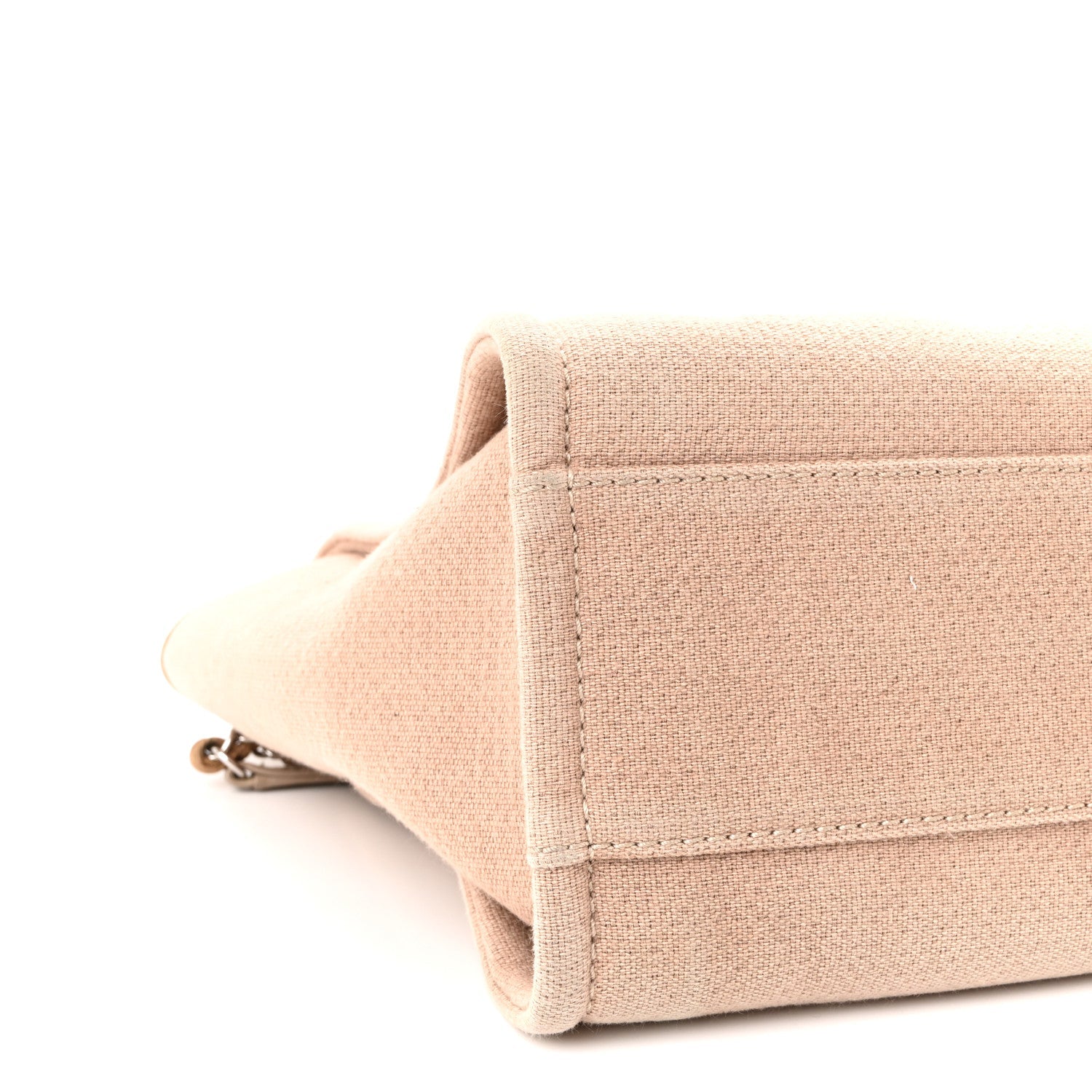 Chanel Mixed Fibers Small Deauville Tote Beige