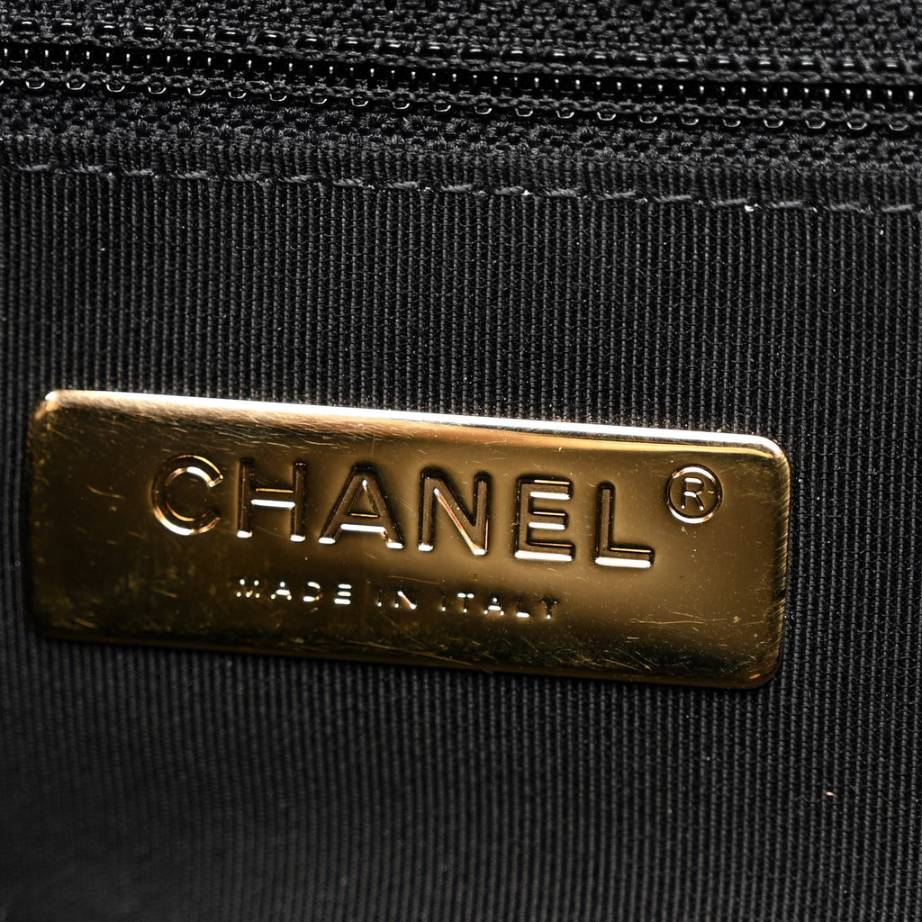 Chanel Tweed Quilted Maxi Chanel 19 Flap Black White