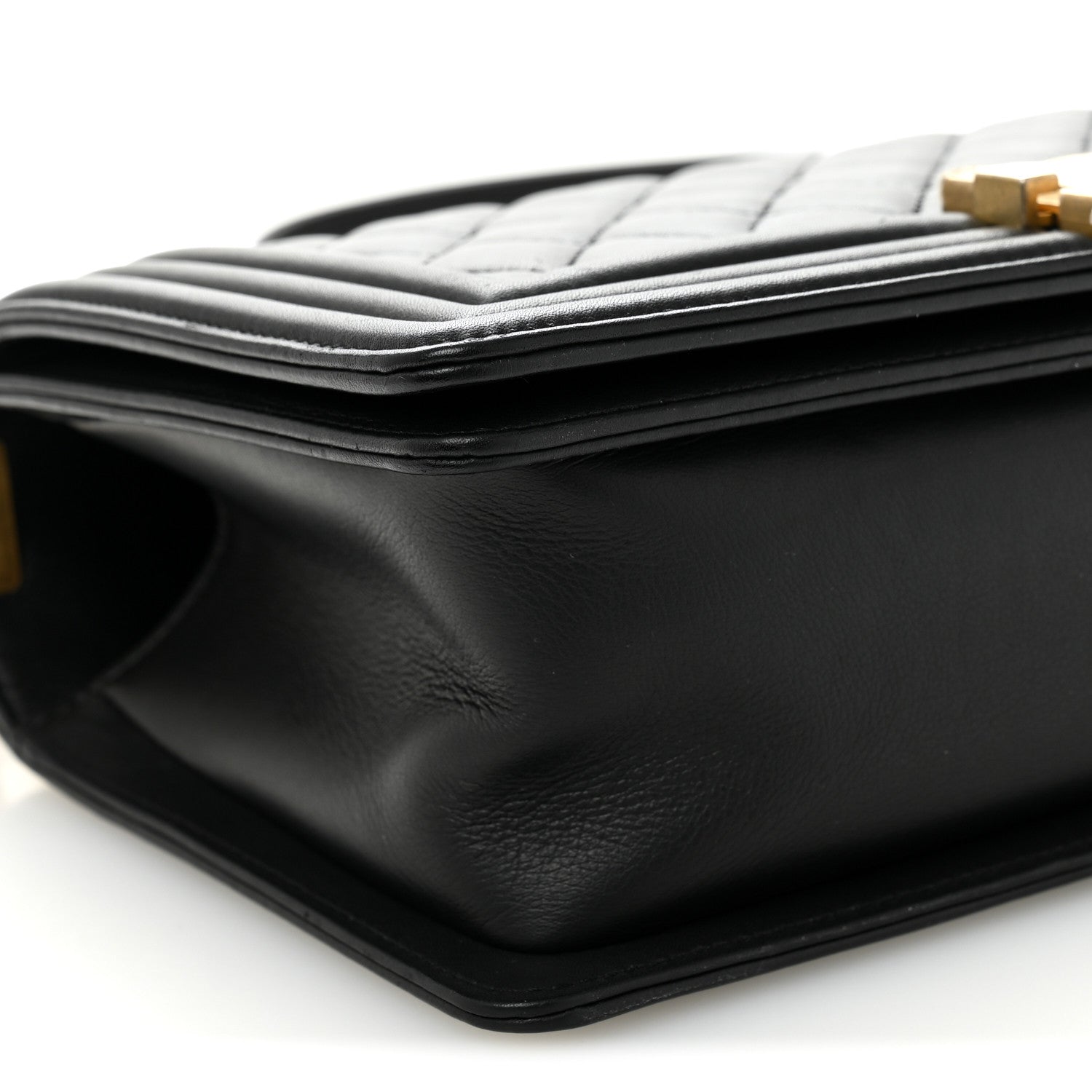 Chanel Calfskin Quilted Medium Boy Flap Black