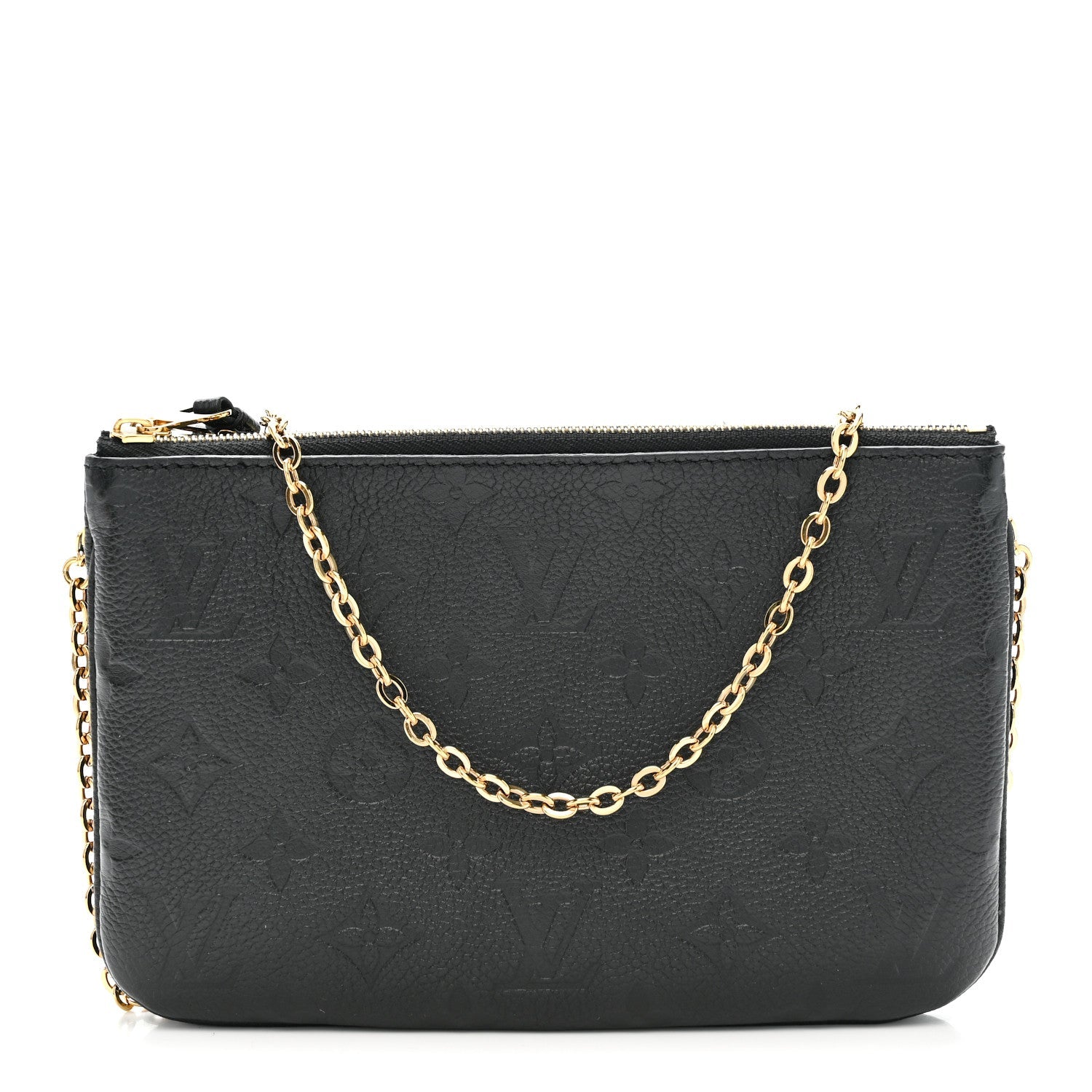 Louis Vuitton Empreinte Double Zip Pochette Black