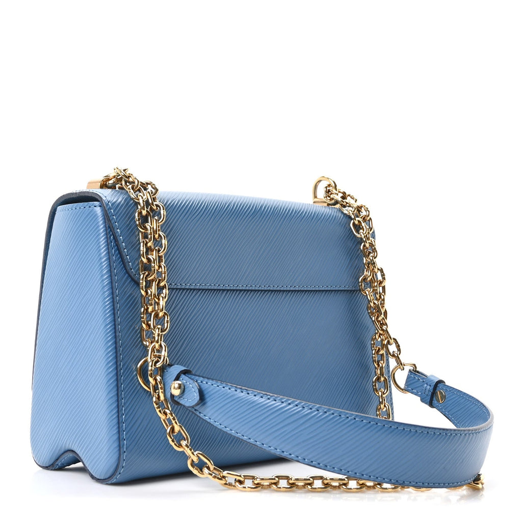 Louis Vuitton Epi Twist Shoulder Bag MM Blue Jean