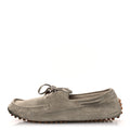 Gucci Suede Bamboo Tassel Mens Driver Loafers 9 Beige