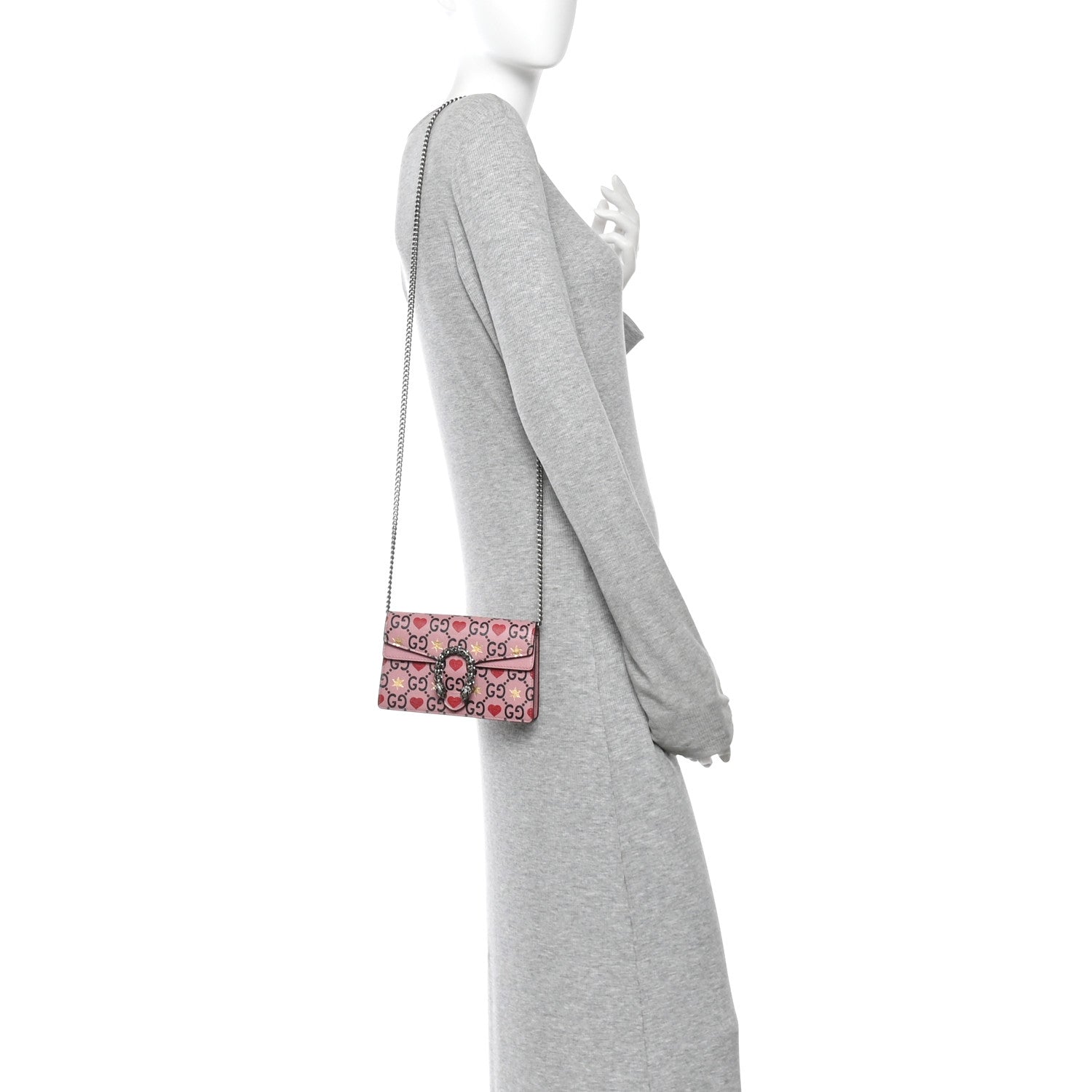 Gucci Calfskin Valentine's Day Exclusive Super Mini Dionysus Shoulder Bag