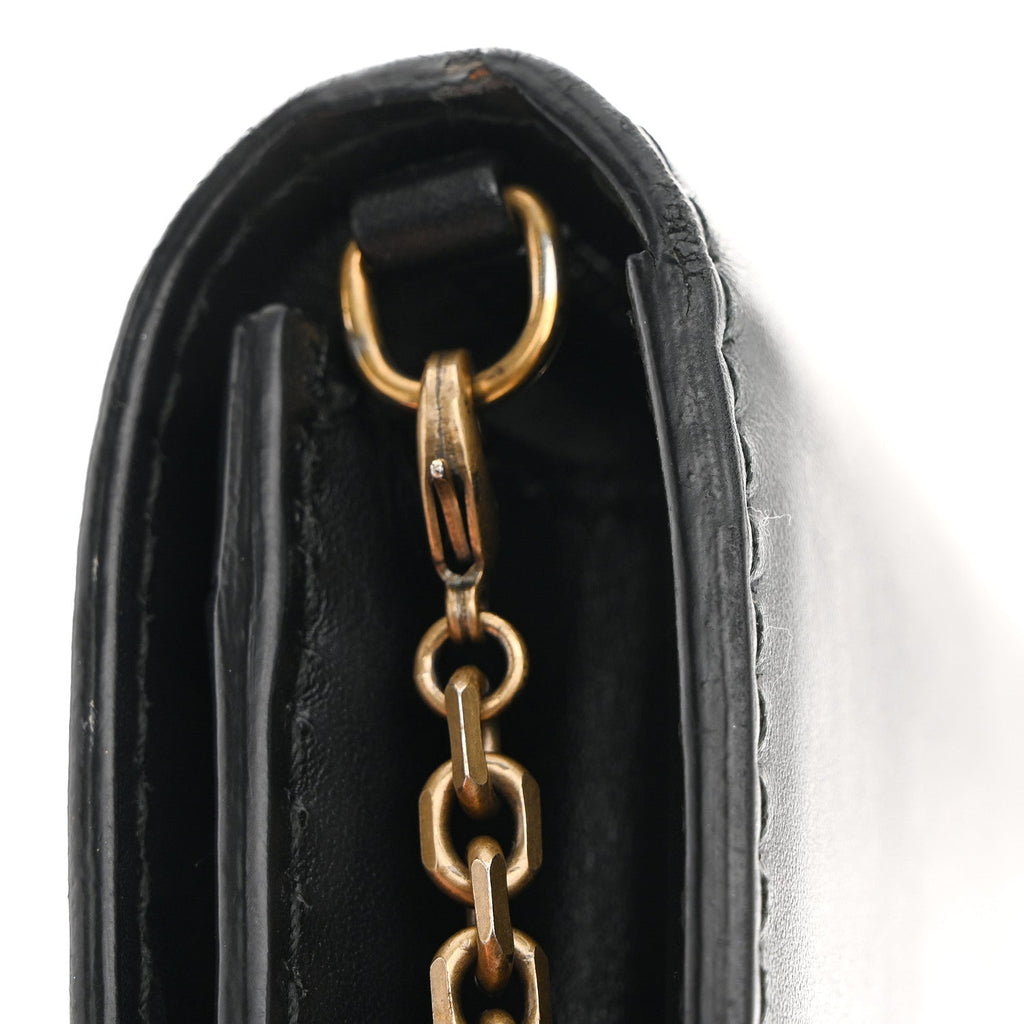 Christian Dior Calfskin J'Adior Wallet on Chain Pouch Black