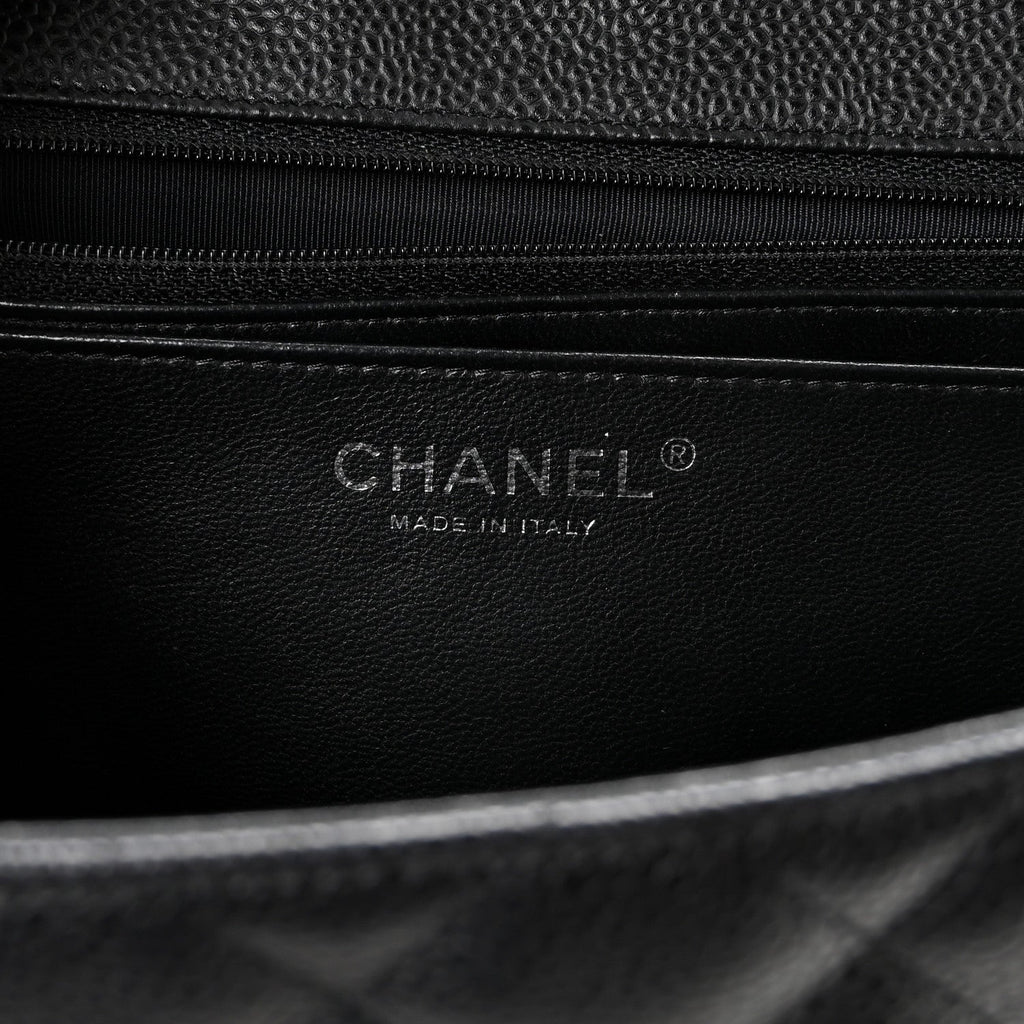 Chanel Caviar Quilted Jumbo Single Flap Black