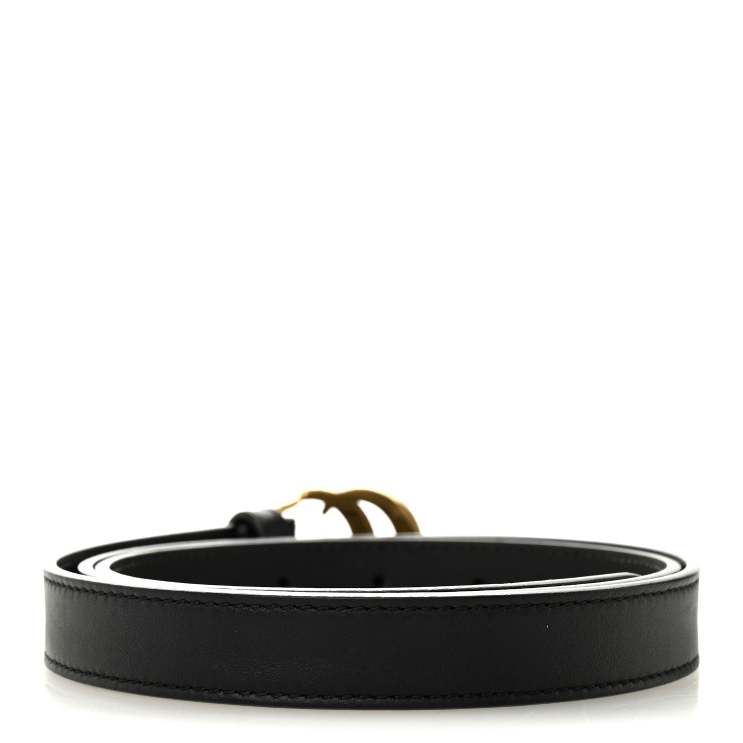 Gucci Calfskin Double G 20mm Belt 90 36 Black