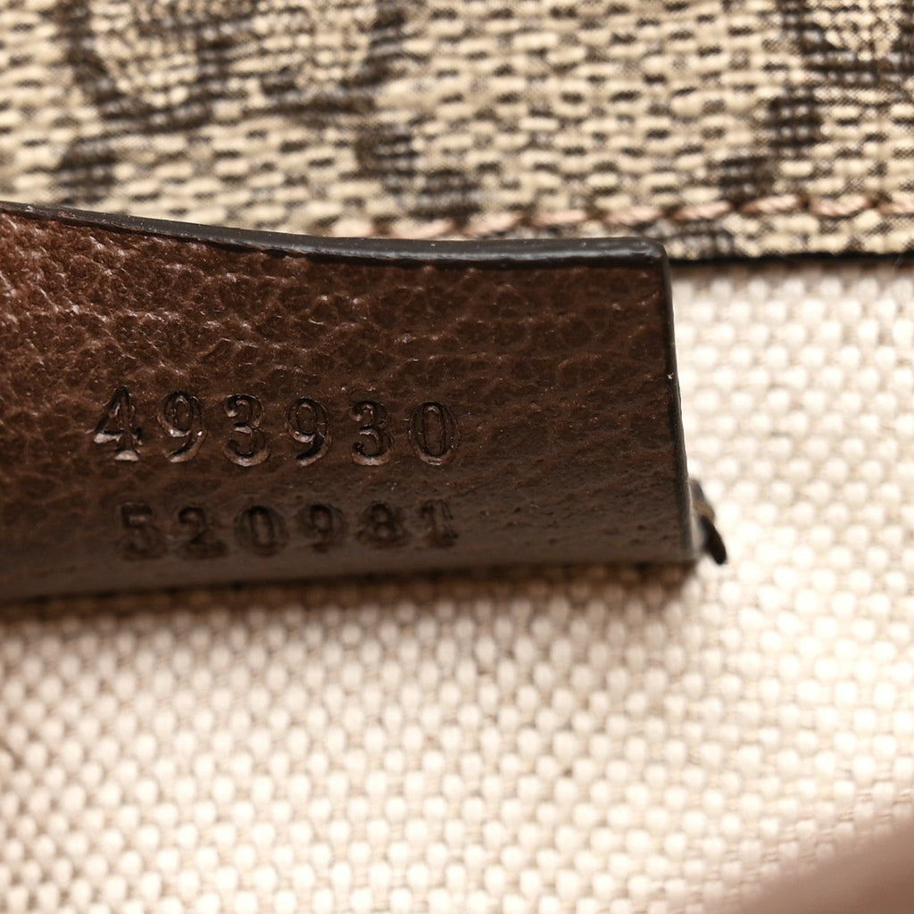 Gucci GG Supreme Monogram Neo Vintage Web Belt Bag Brown
