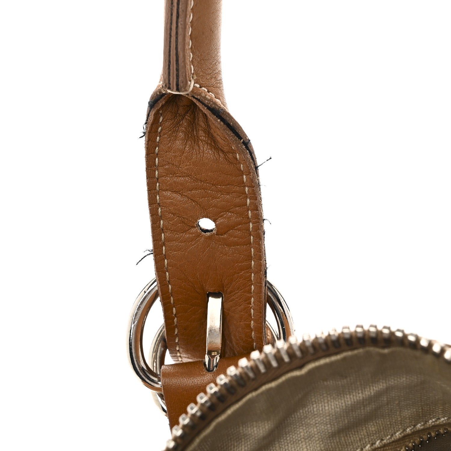 Prada Soft Calf Top Handle Satchel Brown