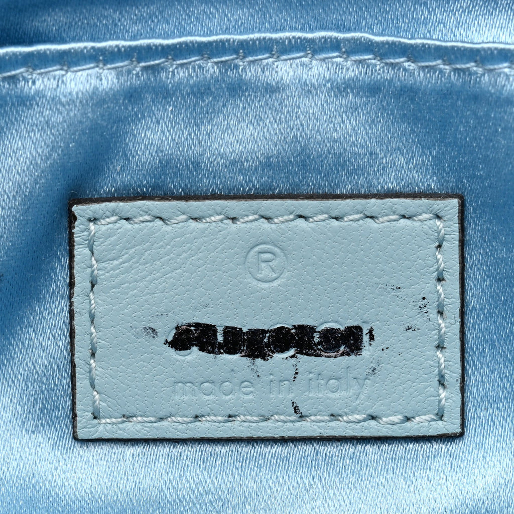 Gucci Nappa Vertical Matelasse Small Maxi Horsebit Chain Shoulder Bag Crystal Snow