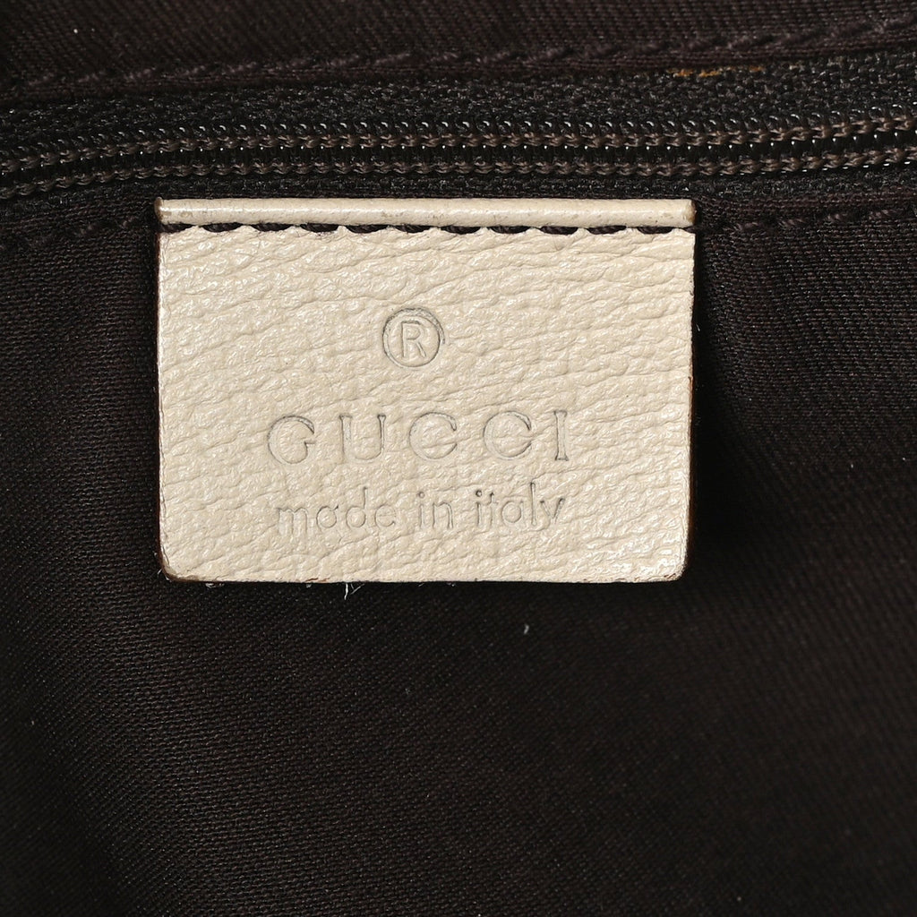Gucci Monogram Medium Abbey Shoulder Bag Off White