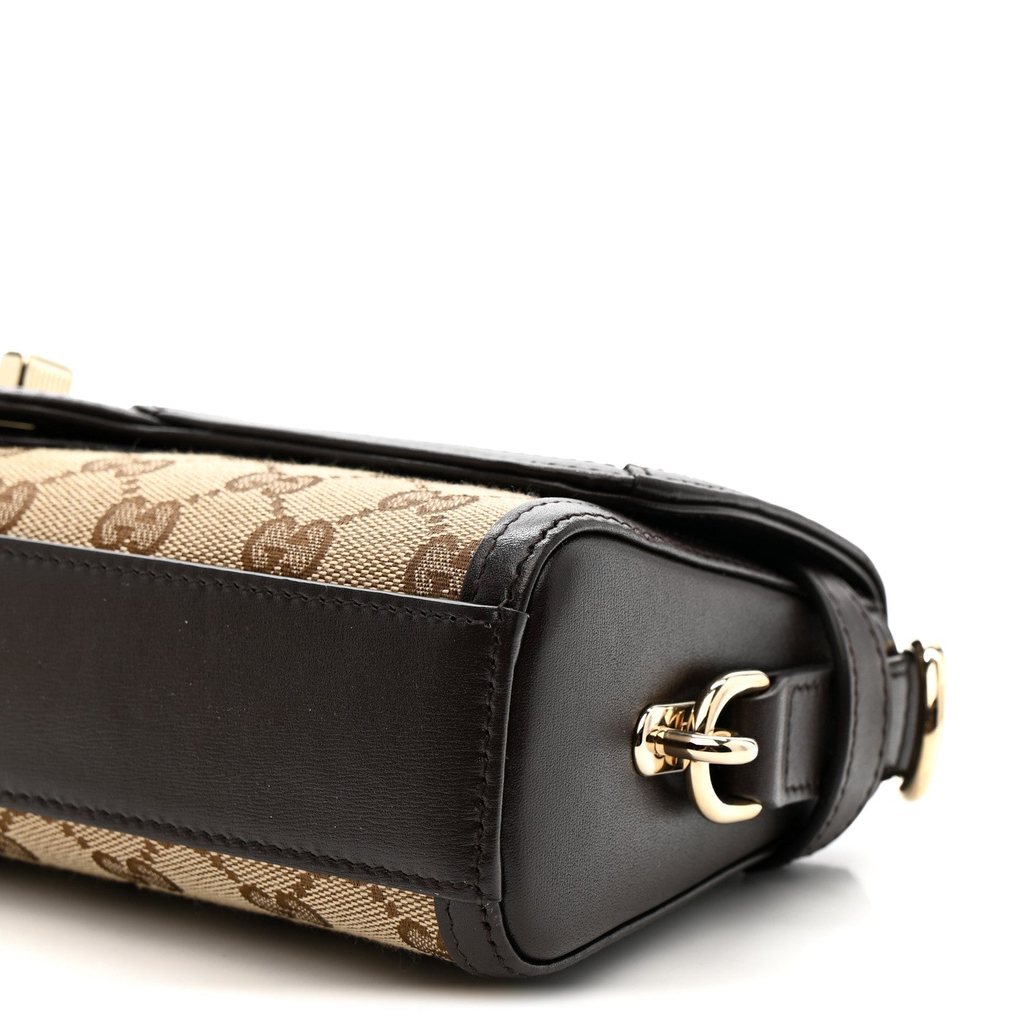 Gucci GG Monogram Small Luce Shoulder Bag Beige Ebony