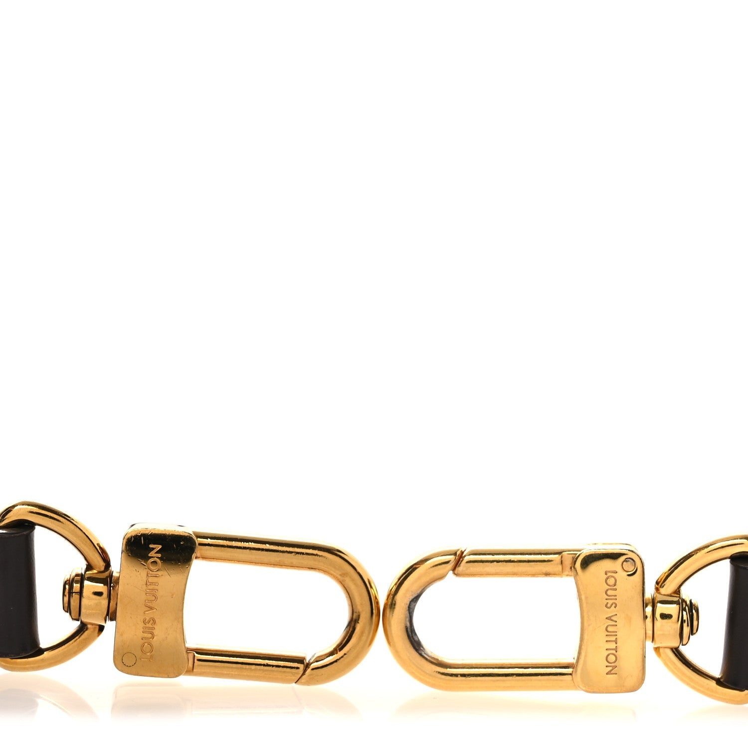 Louis Vuitton Calfskin 16mm Adjustable Shoulder Strap Ebene