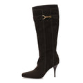 Louis Vuitton Suede High Boots 40 Brown
