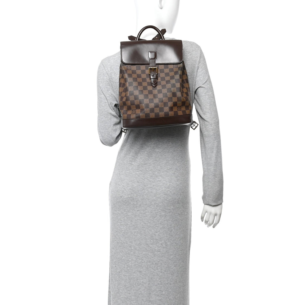 Louis Vuitton Damier Ebene Soho Backpack