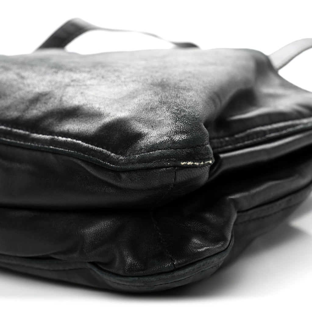 Prada Nappa Pocket Satchel Black
