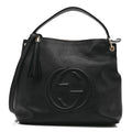 Gucci Pebbled Calfskin Large Soho Hobo Black