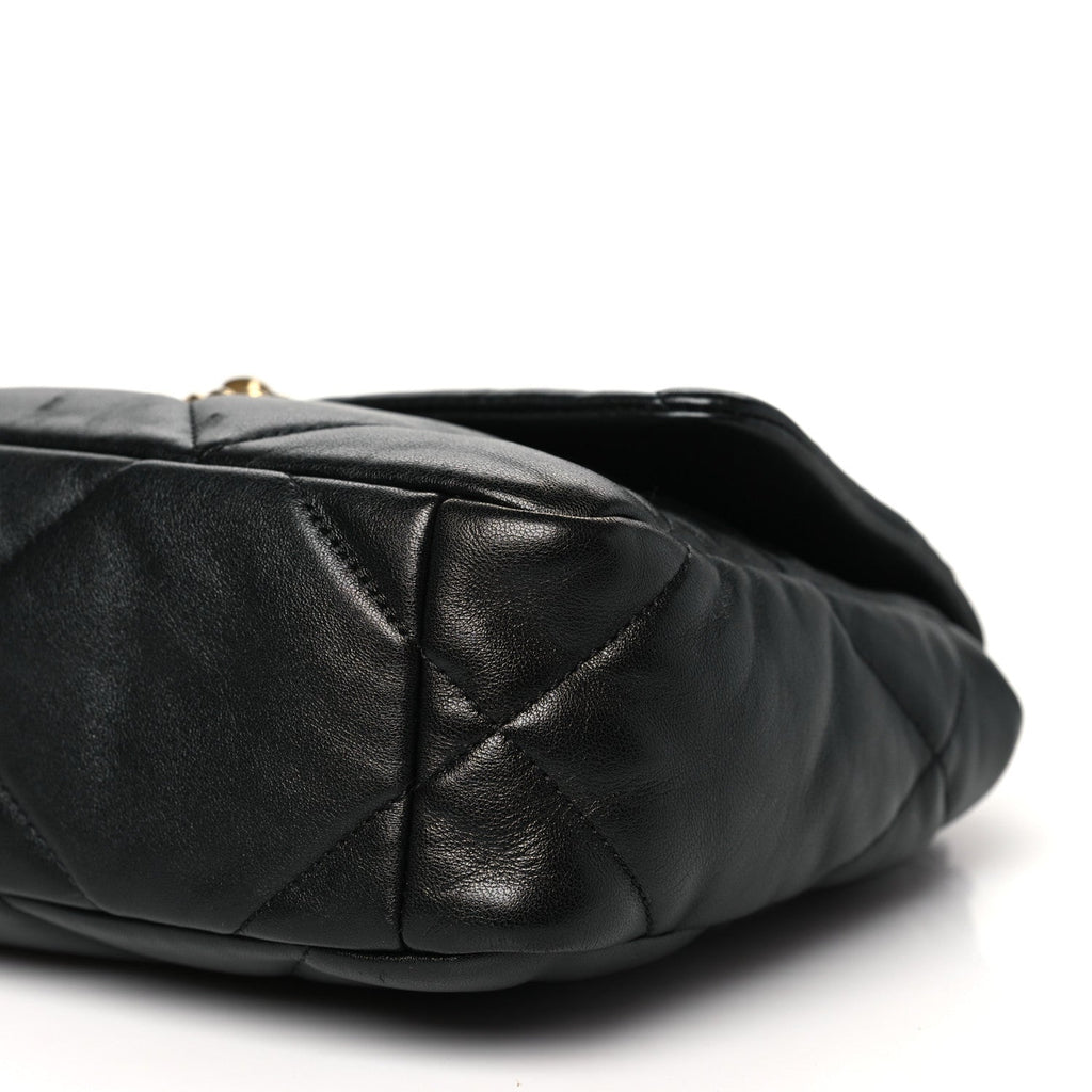 Chanel Lambskin Quilted Medium Chanel 19 Flap Black