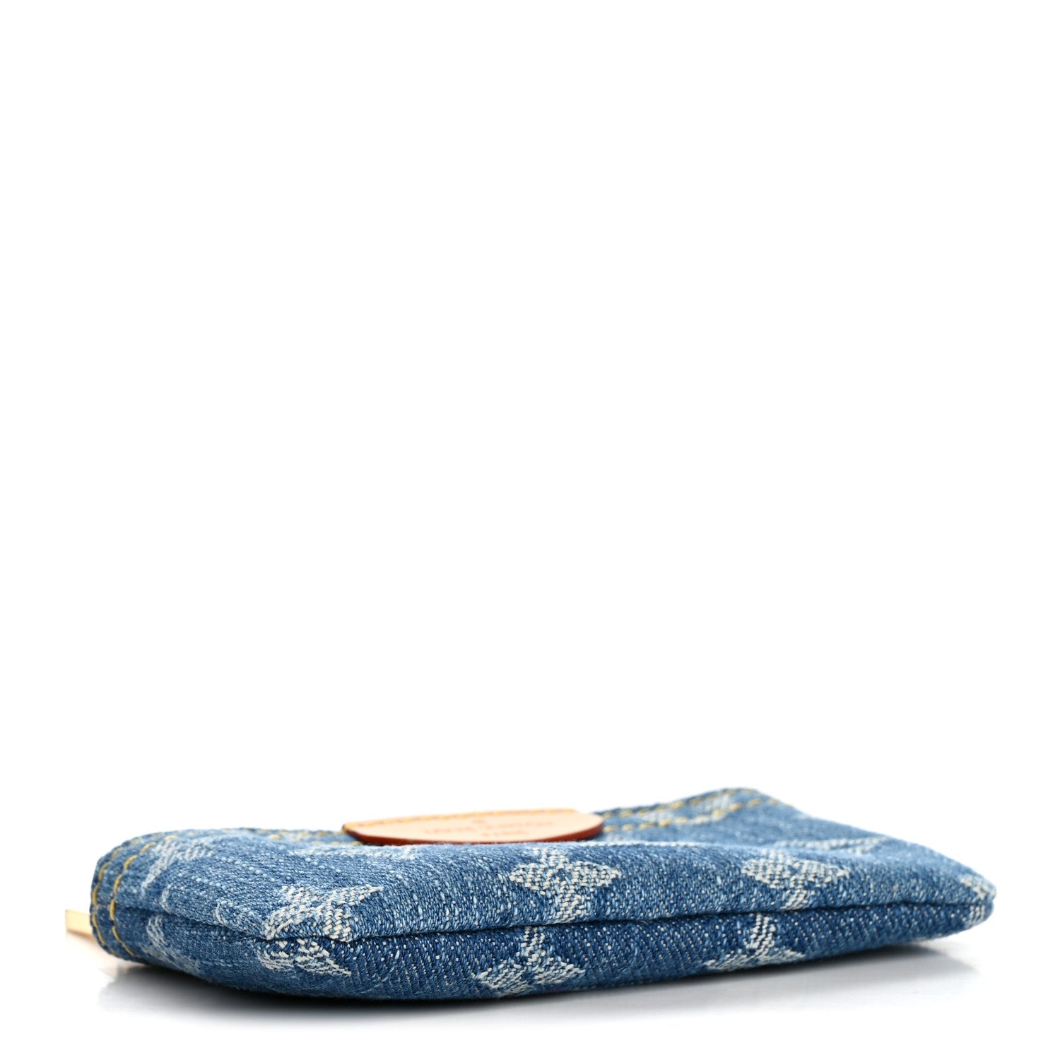 Louis Vuitton Monogram Denim Key Pouch Denim Blue