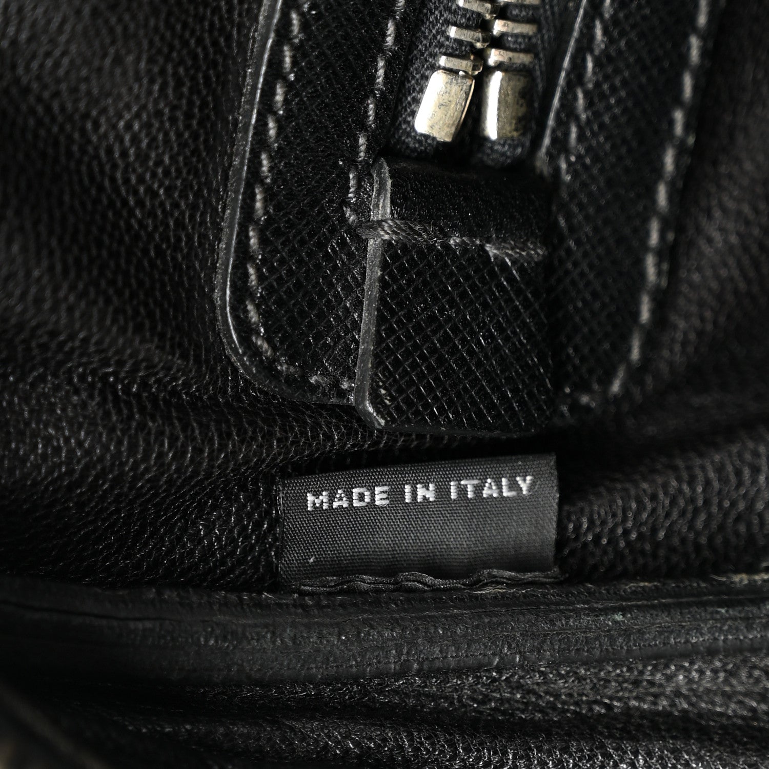 Prada Saffiano Travel Briefcase Black