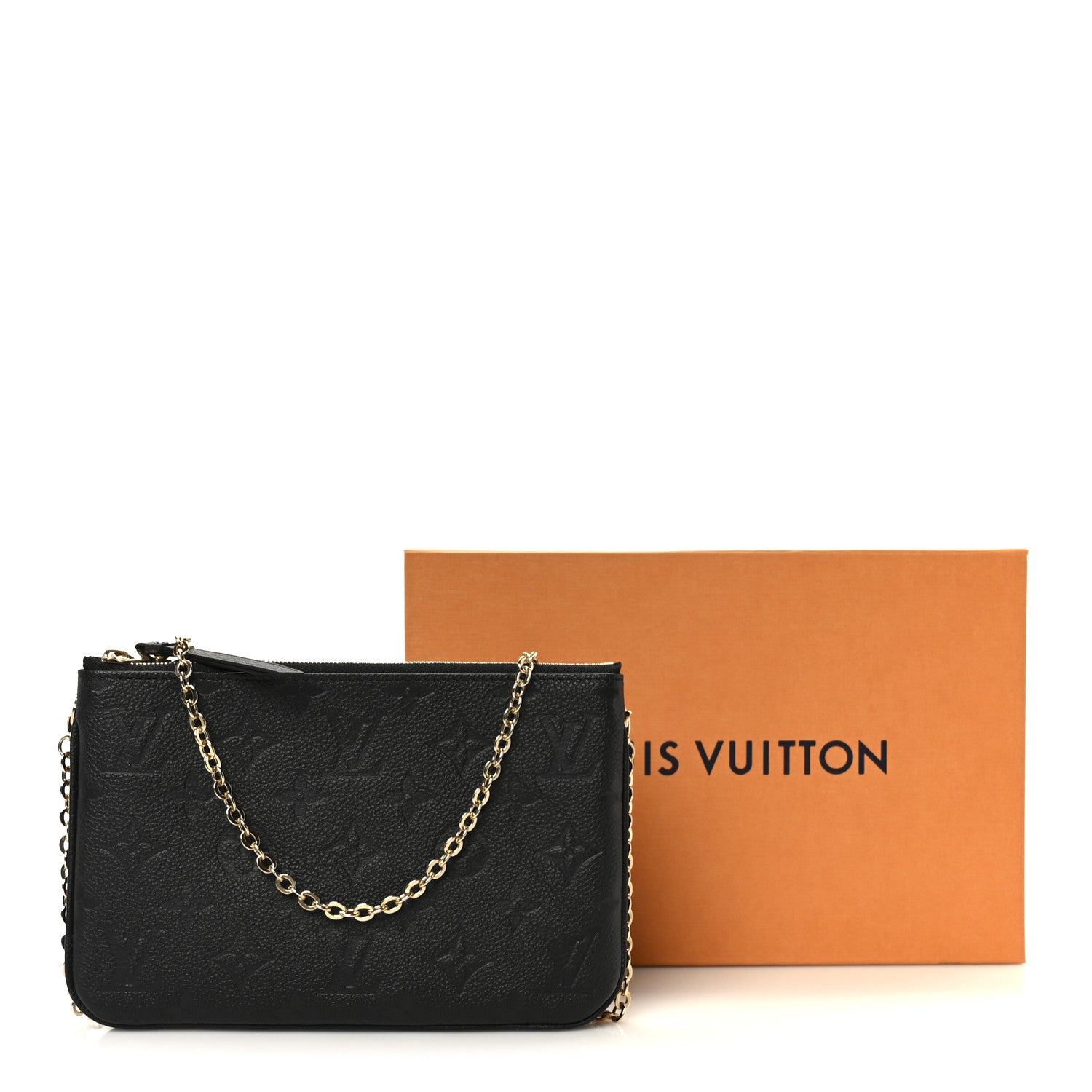 Louis Vuitton Empreinte Double Zip Pochette Black