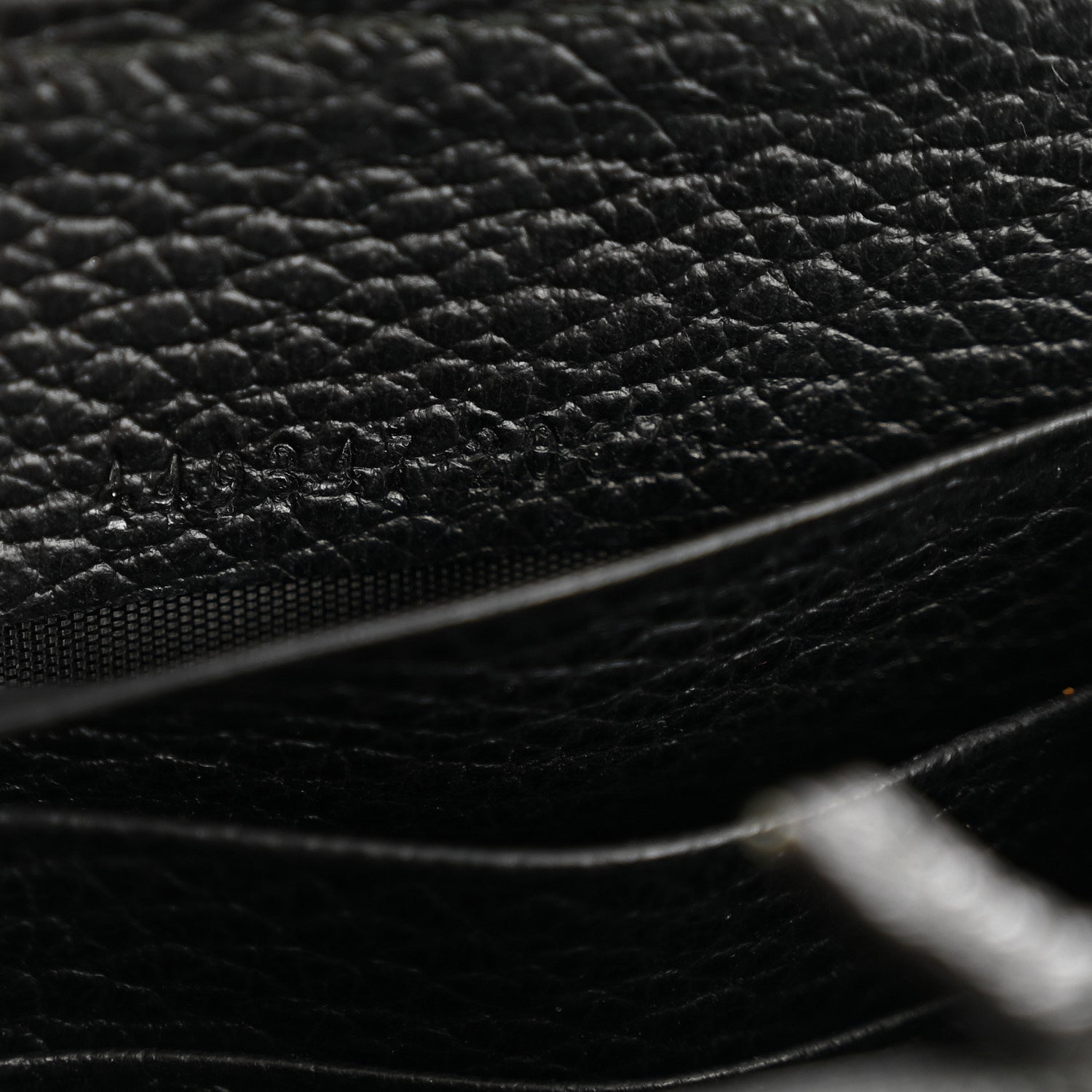 Gucci Dollar Calfskin GG Zip Around Wallet Black