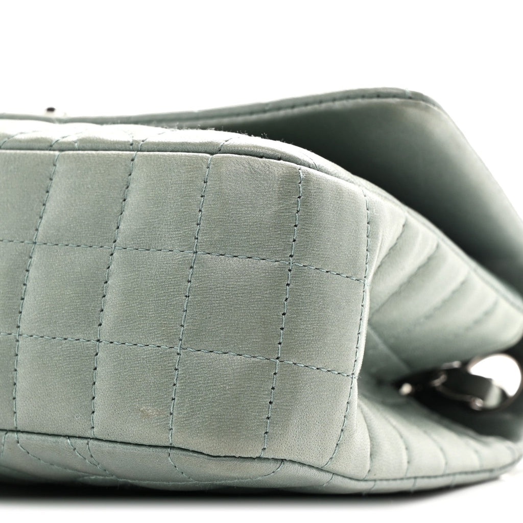 Chanel Lambskin Quilted Lady Graphic Flap Green