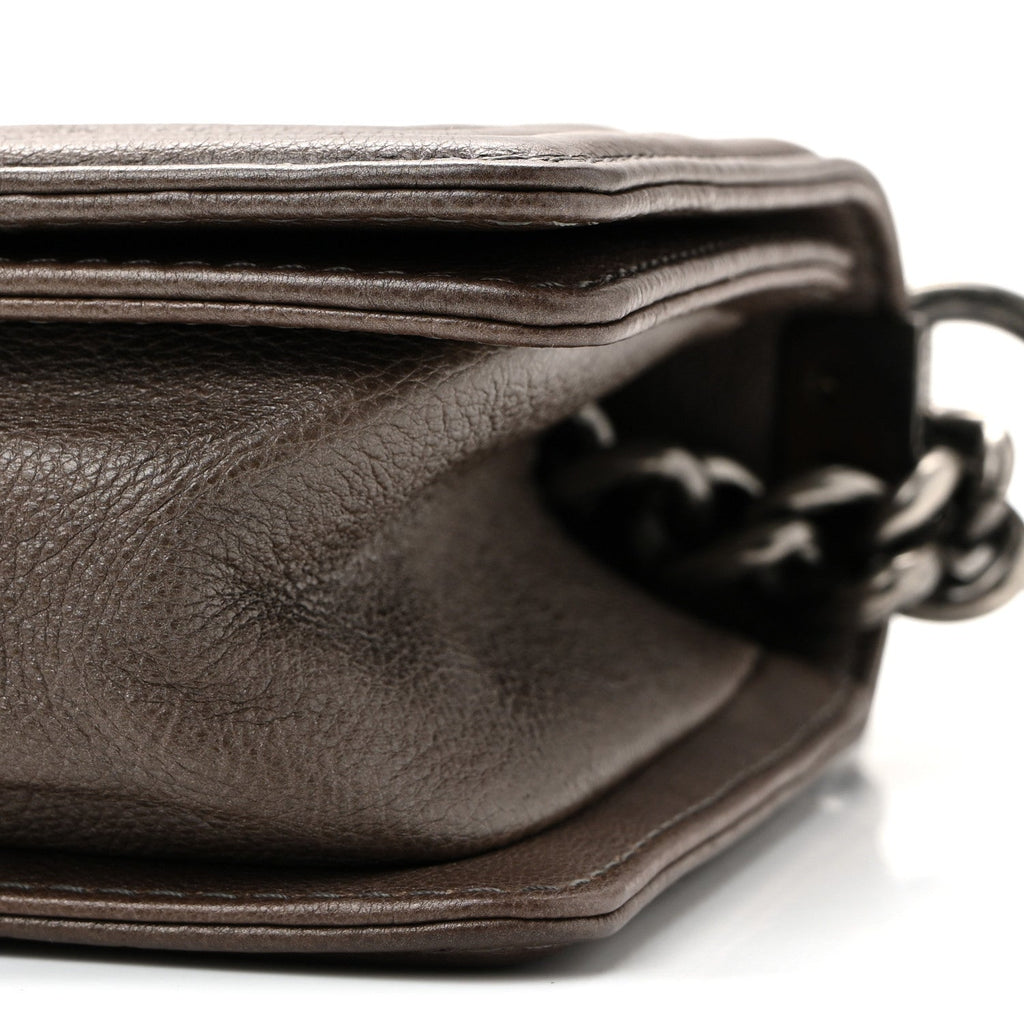 Chanel Caviar Quilted Small Boy Flap Dark Brown