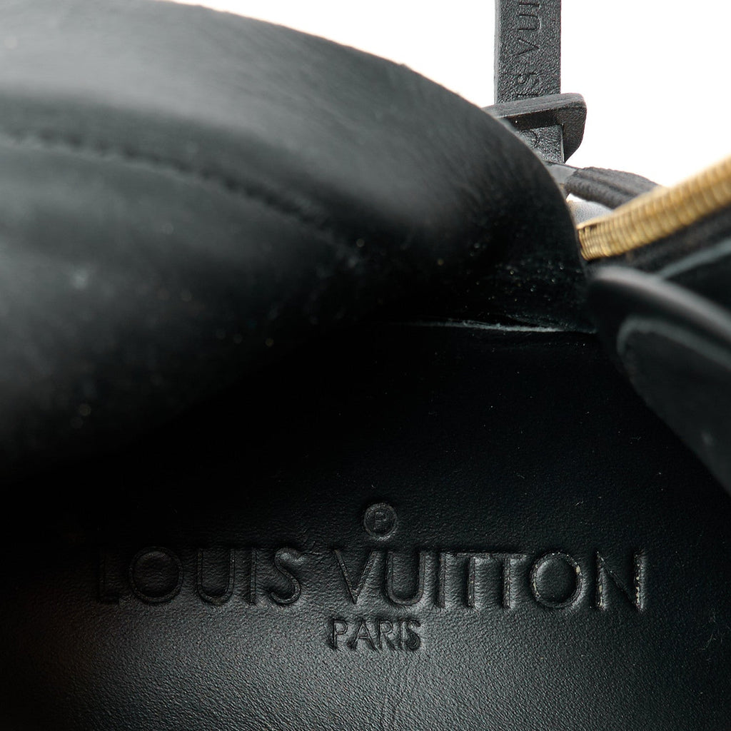 Louis Vuitton Calfskin Punchy Karakoram Sneaker Boots 37.5 Black