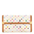 Louis Vuitton Monogram Multicolor Porte Tresor International Wallet White