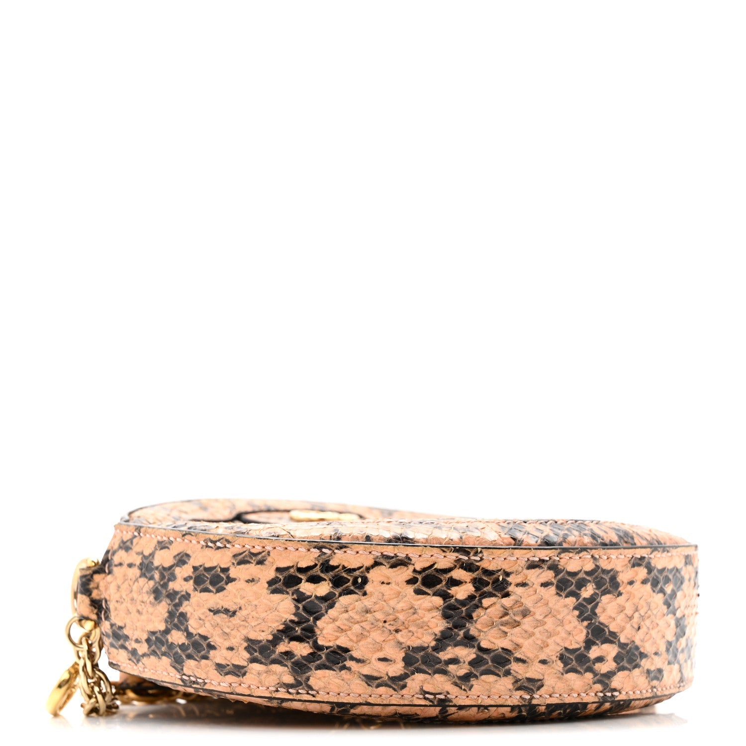 Gucci Snakeskin GG Ophidia Round Crossbody Bag