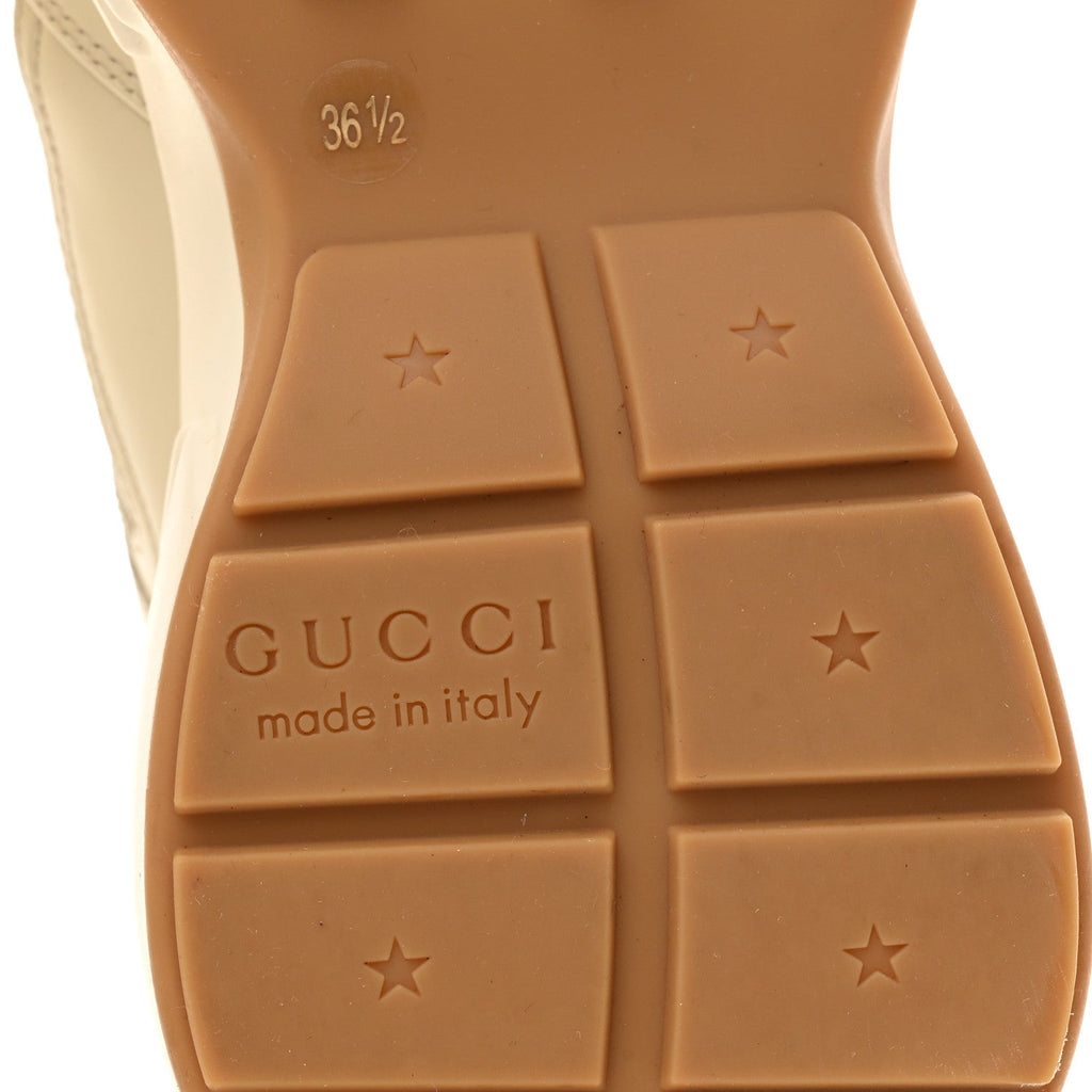 Gucci X DISNEY Calfskin Mickey Mouse Womens Rhyton Sneakers 36.5 Ivory