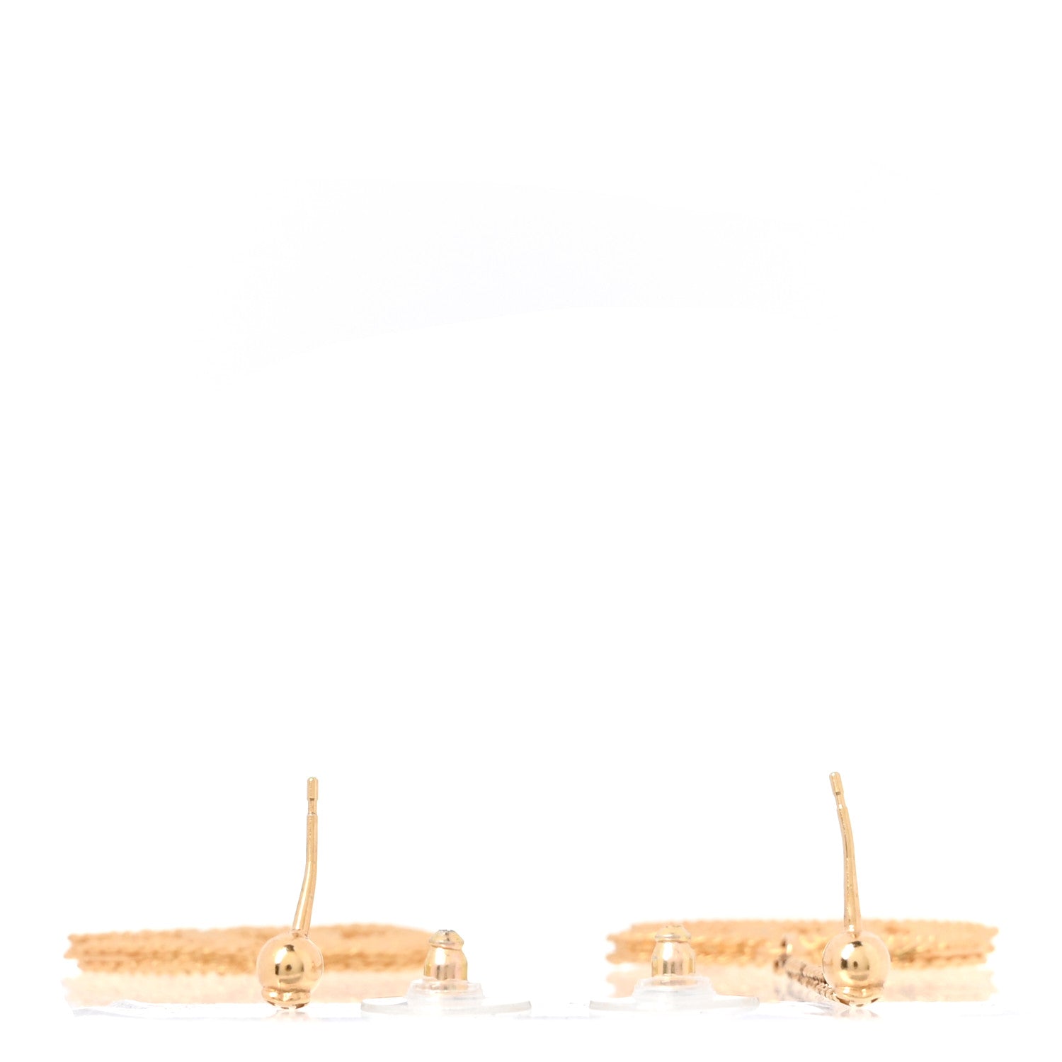 CC Drop Earrings Matte Gold