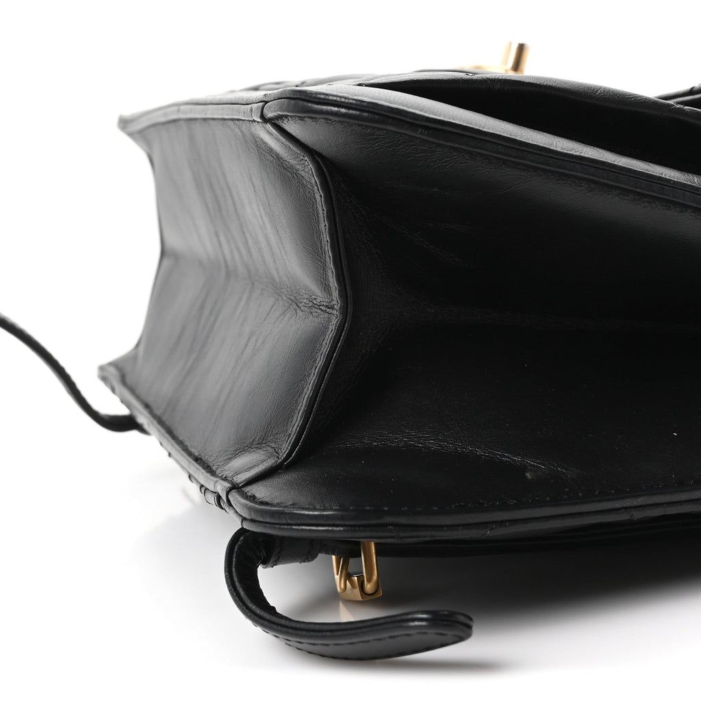Chanel Aged Calfskin Quilted Double You Backpack Black