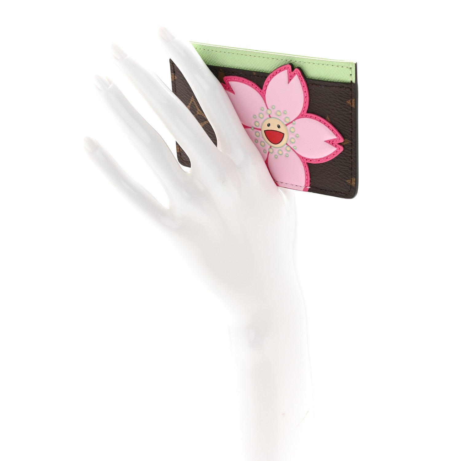 Louis Vuitton LV X TM Monogram Cherry Blossom Card Holder Sakura Brown