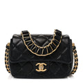 Chanel Caviar Quilted Mini Chain Soul Flap Black