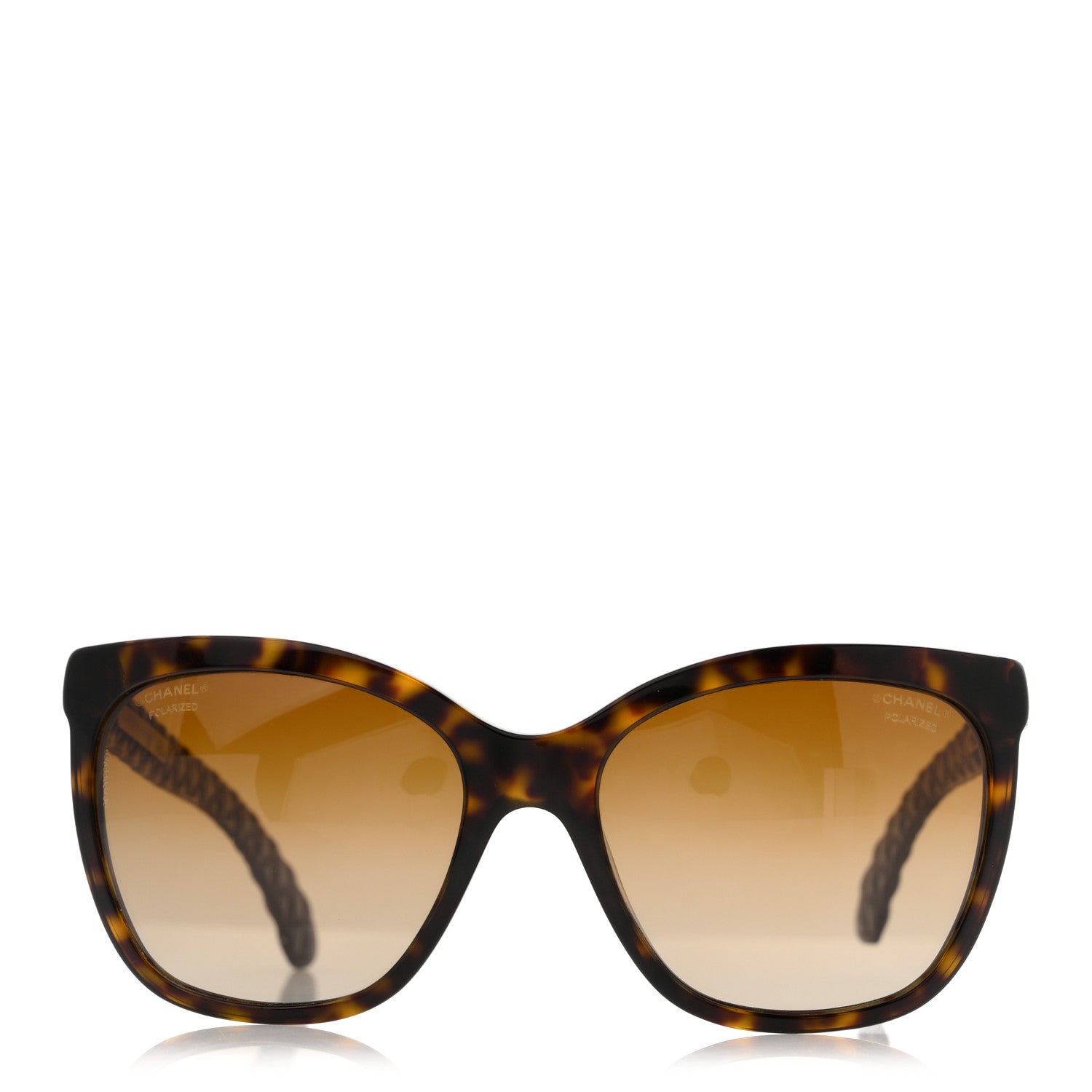 Acetate Quilted Polarized Butterfly CC Sunglasses 5288-Q Tortoise