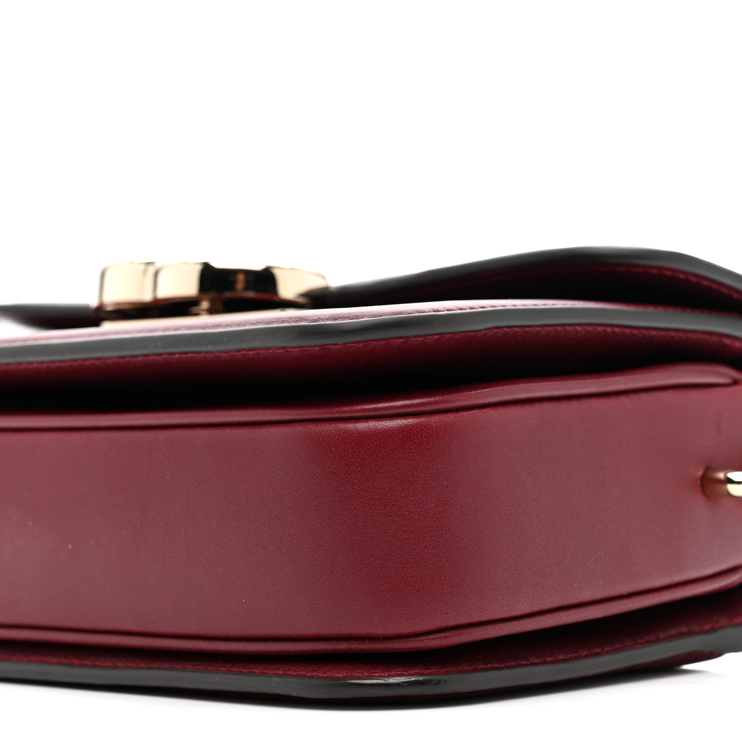 Gucci Crepe Wool Silk GG Monogram Go Small Shoulder Bag Rosso Ancora