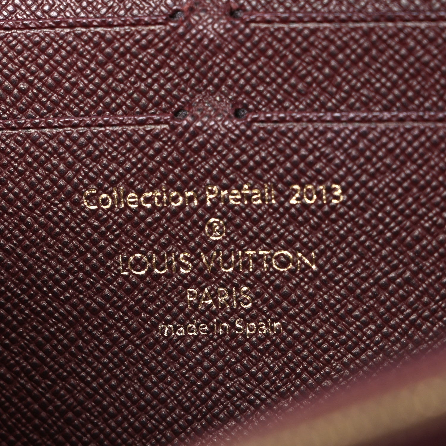 Louis Vuitton Damier Paillettes Zippy Wallet Red