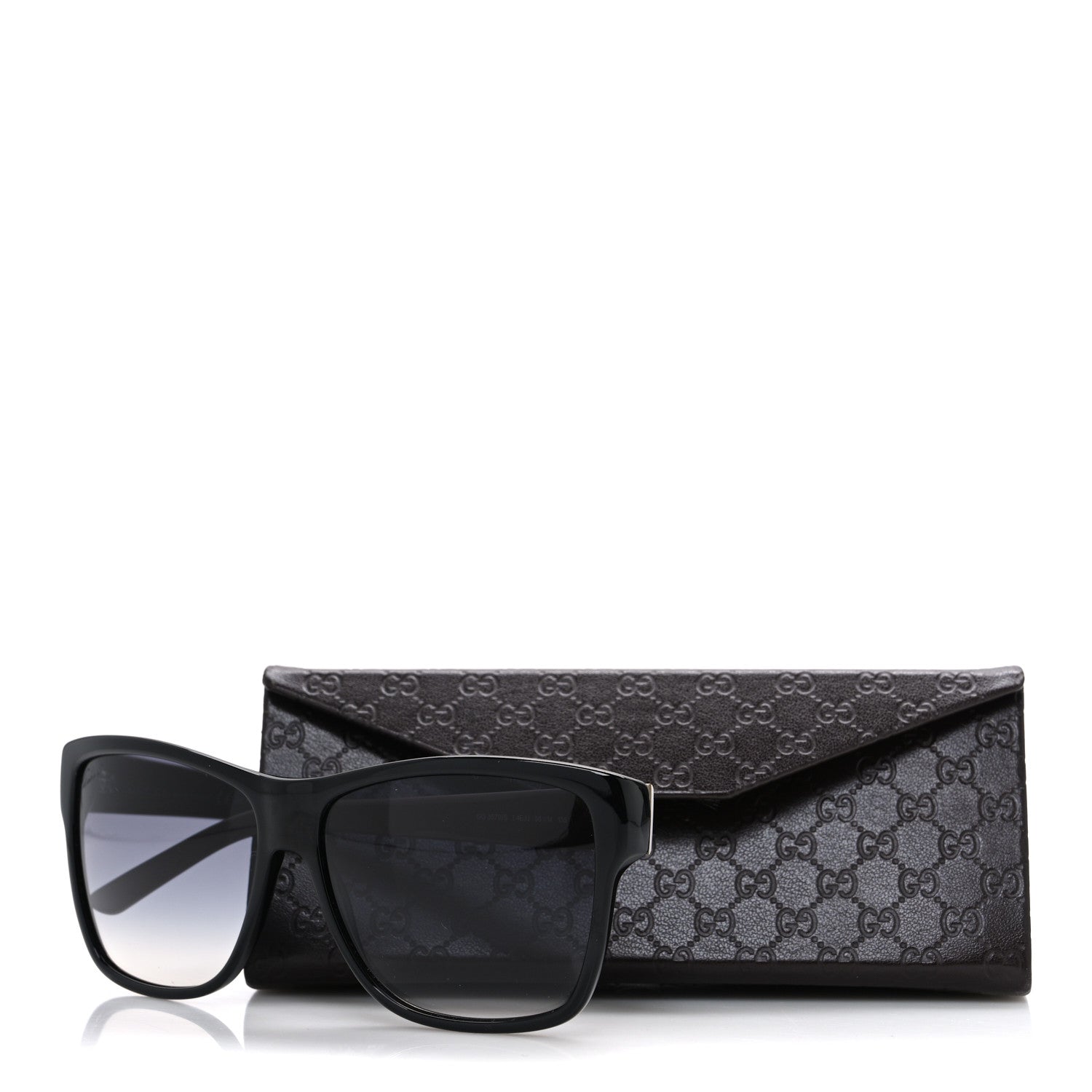 Gucci Acetate Square Ombre GG Sunglasses GG3579S Black