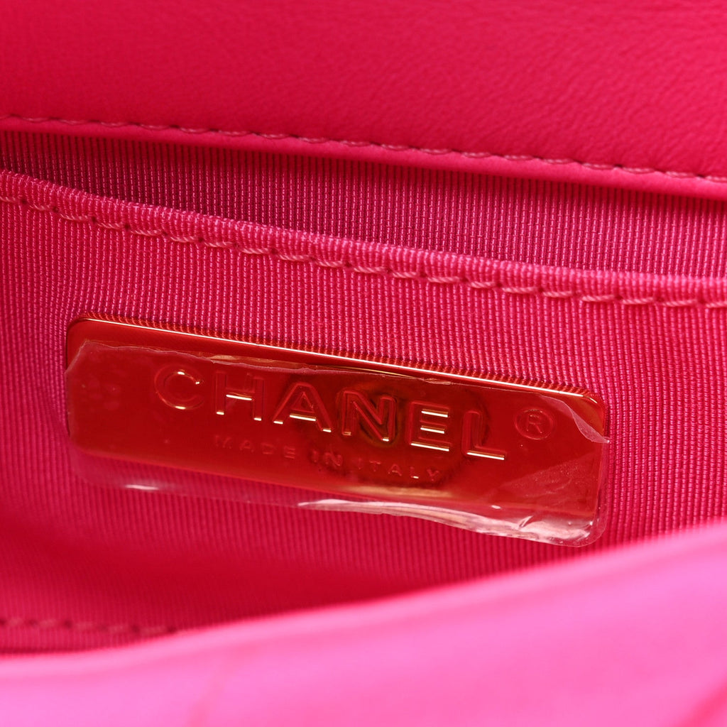 Chanel Jersey Quilted Chanel 19 Waist Bag Pink